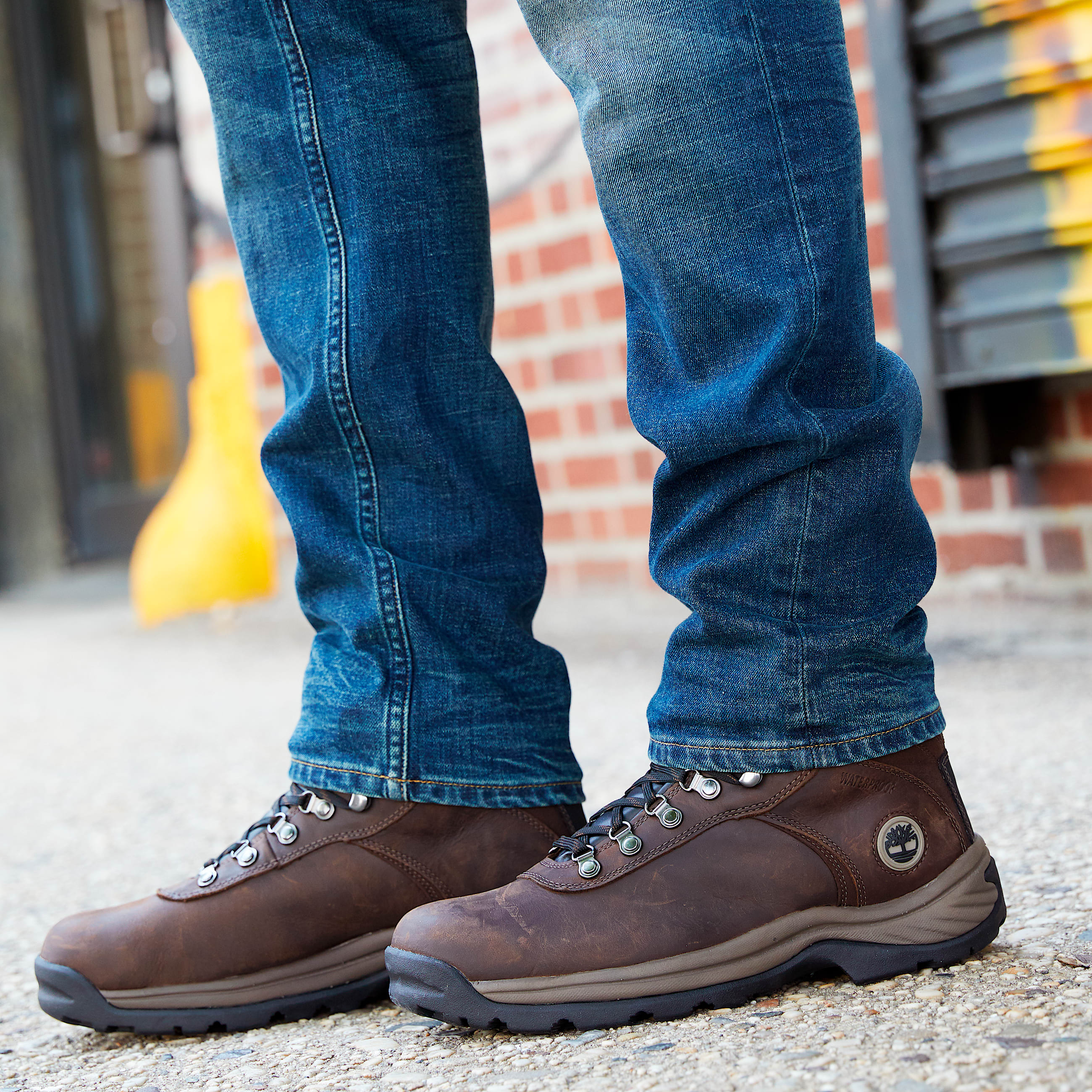 Mens Flume Waterproof Hiking Boot TBL Dark Brown ALT1