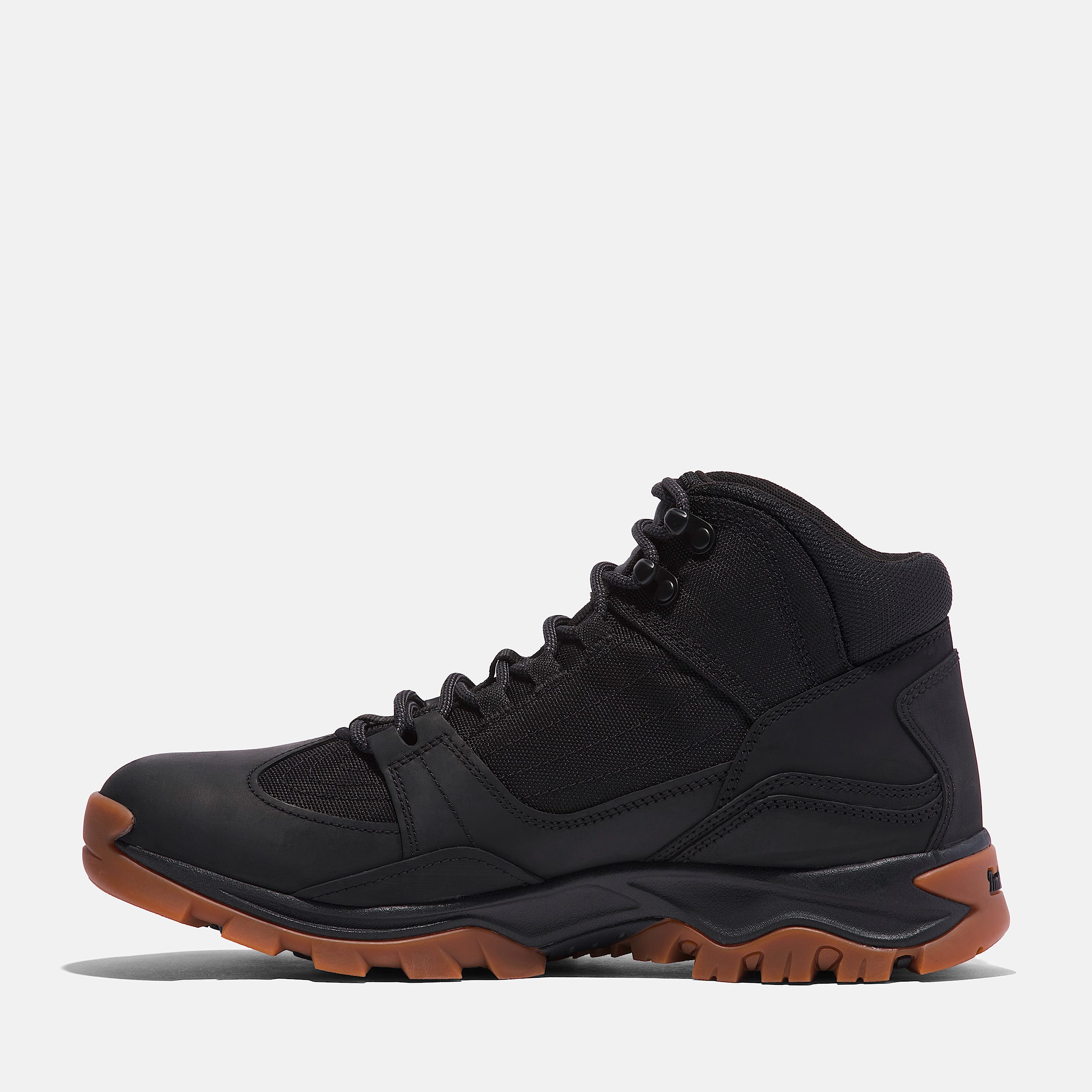 Botas Hiking para Hombre Mt Maddsen Mid con agujetas TBL Piel de Grano Entero Negro ALT6
