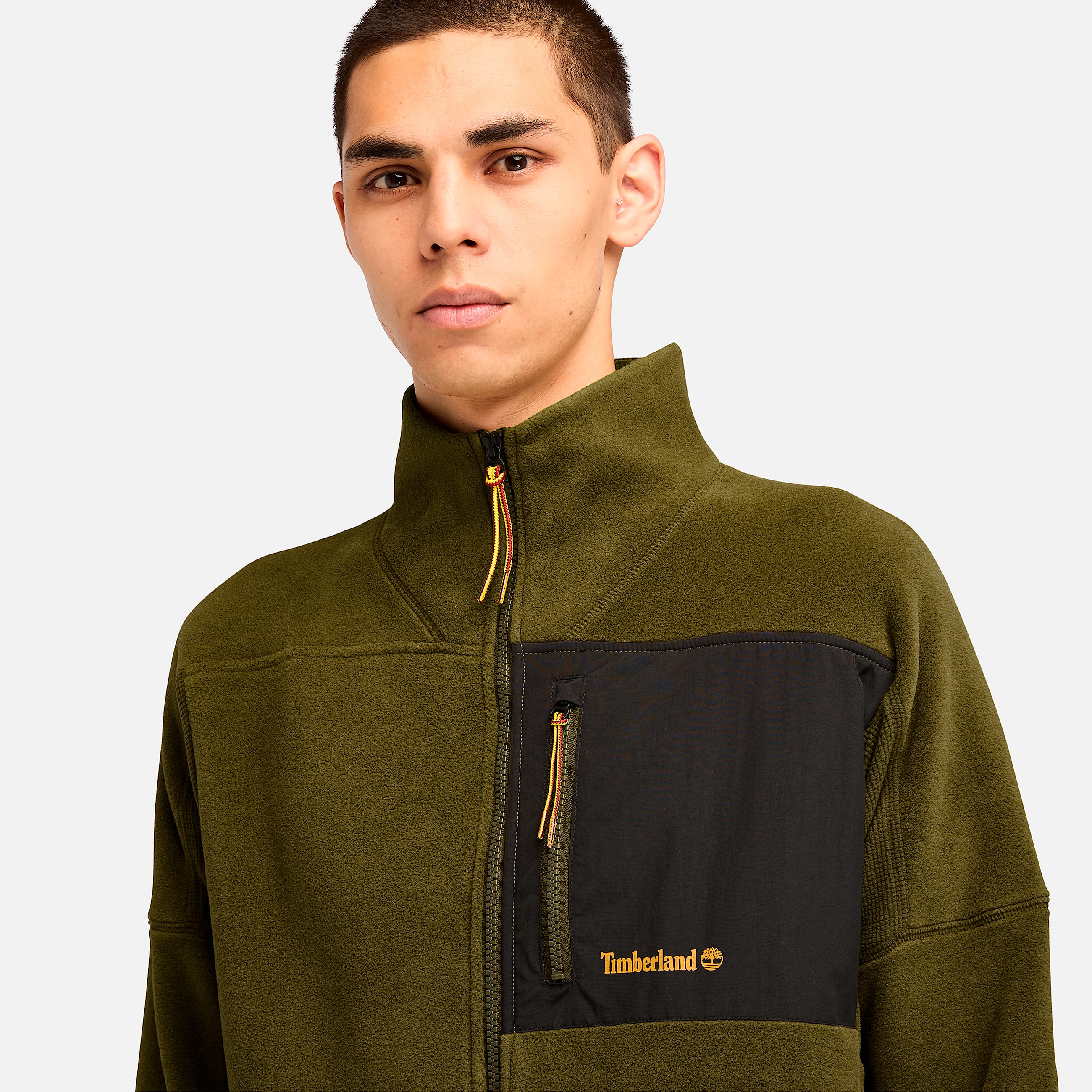 Mens Polartec FullZip Fleece Jacket TBL Dark Olive ALT2