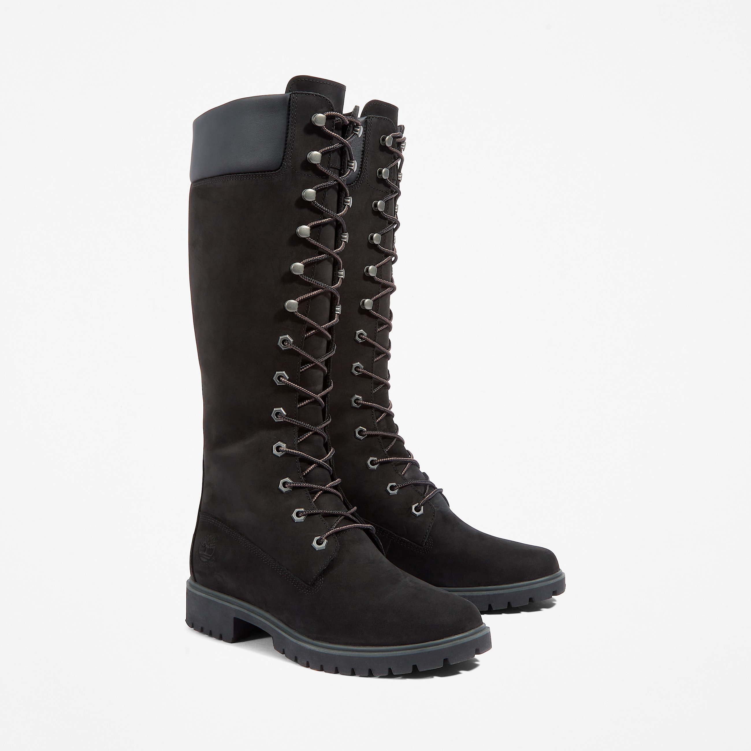 Womens Timberland Premium 14Inch Waterproof Boot TBL Black Nubuck ALT4