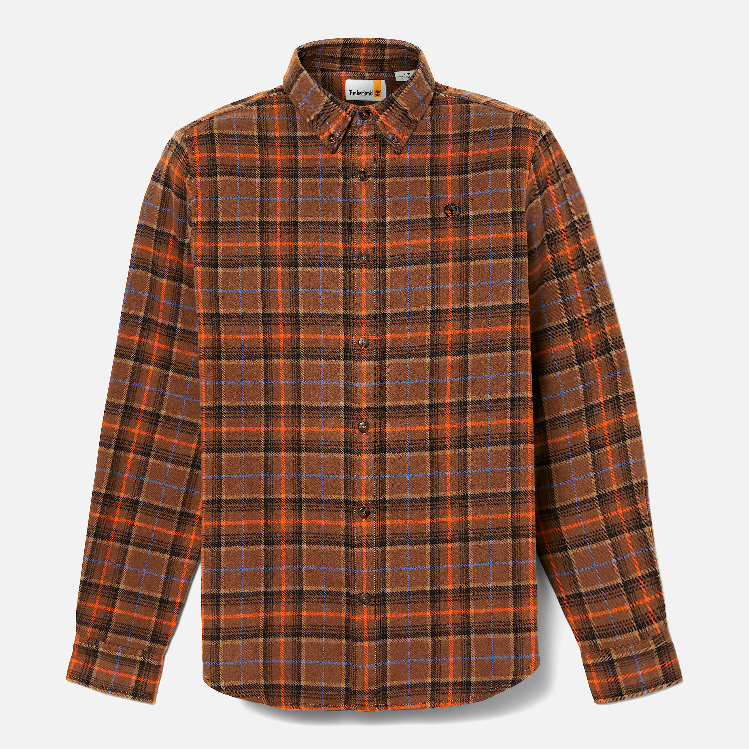 Mens Midweight Flannel Check Shirt TBL Chocolate Chip ALT10