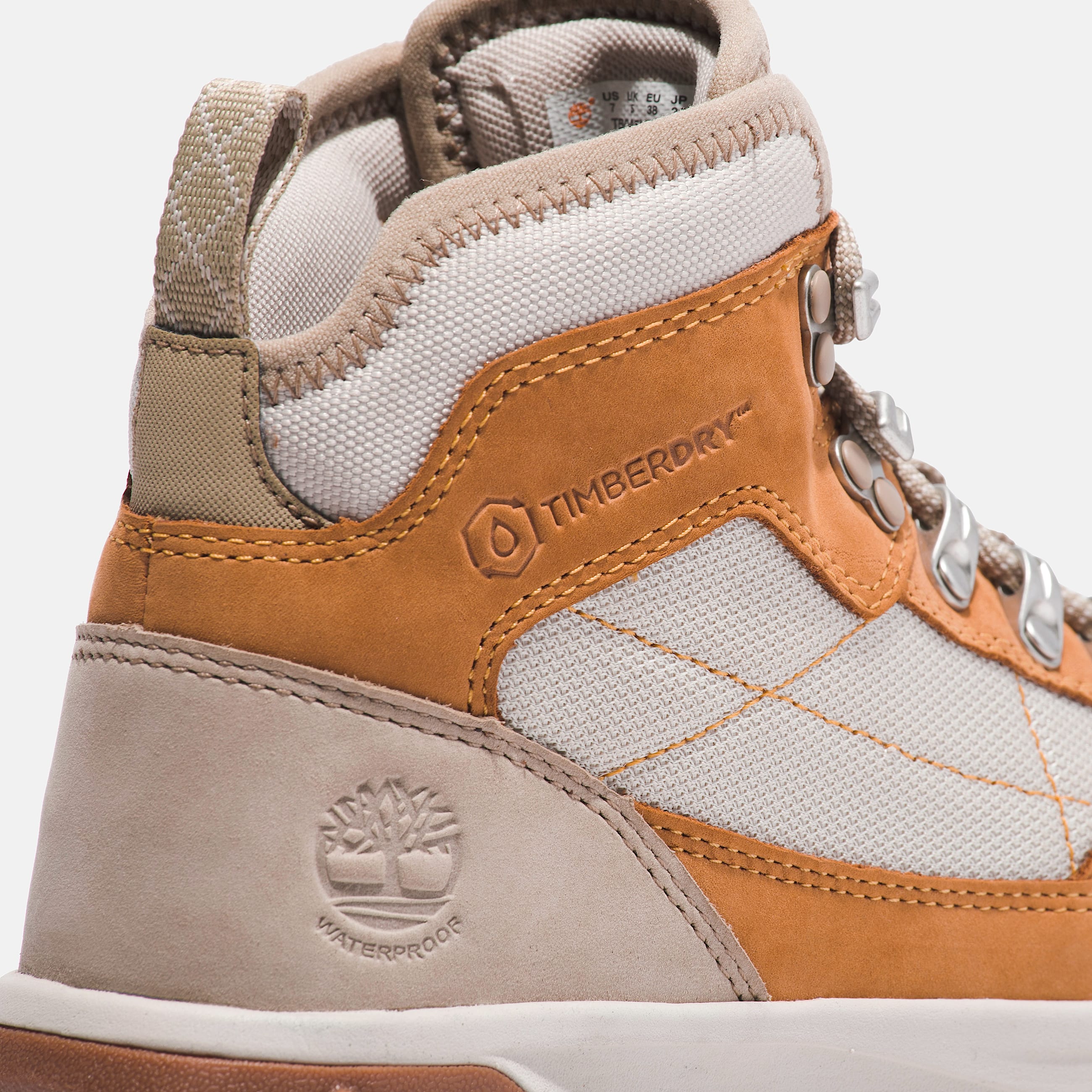 Womens GreenStride Motion 6 Waterproof Sneaker TBL Wheat Nubuck ALT7