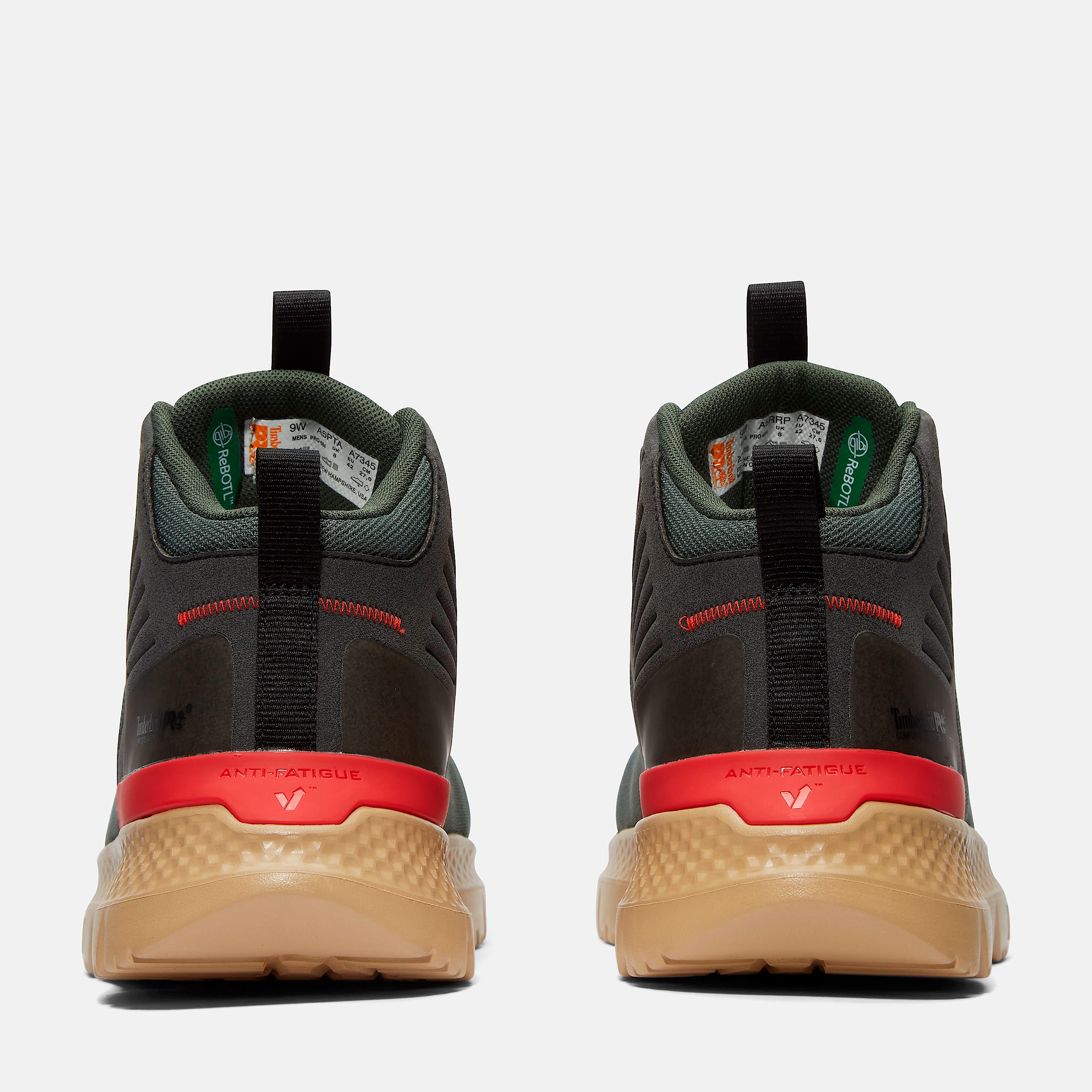 Mens Setra Composite Toe Work Sneaker TBL GreenTan ALT5