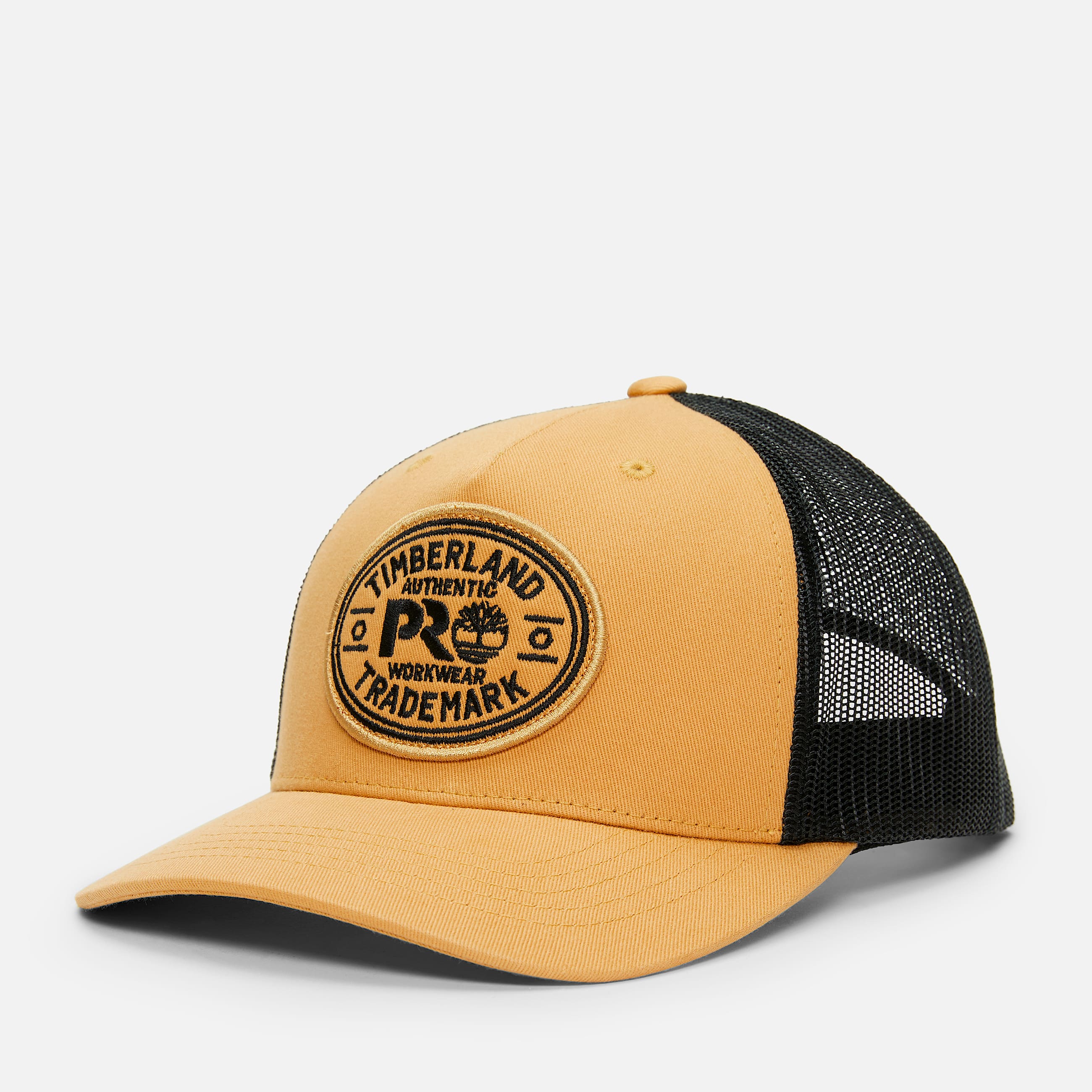 Mens Timberland PRO Trademark Trucker Hat TBL Wheat Boot HERO