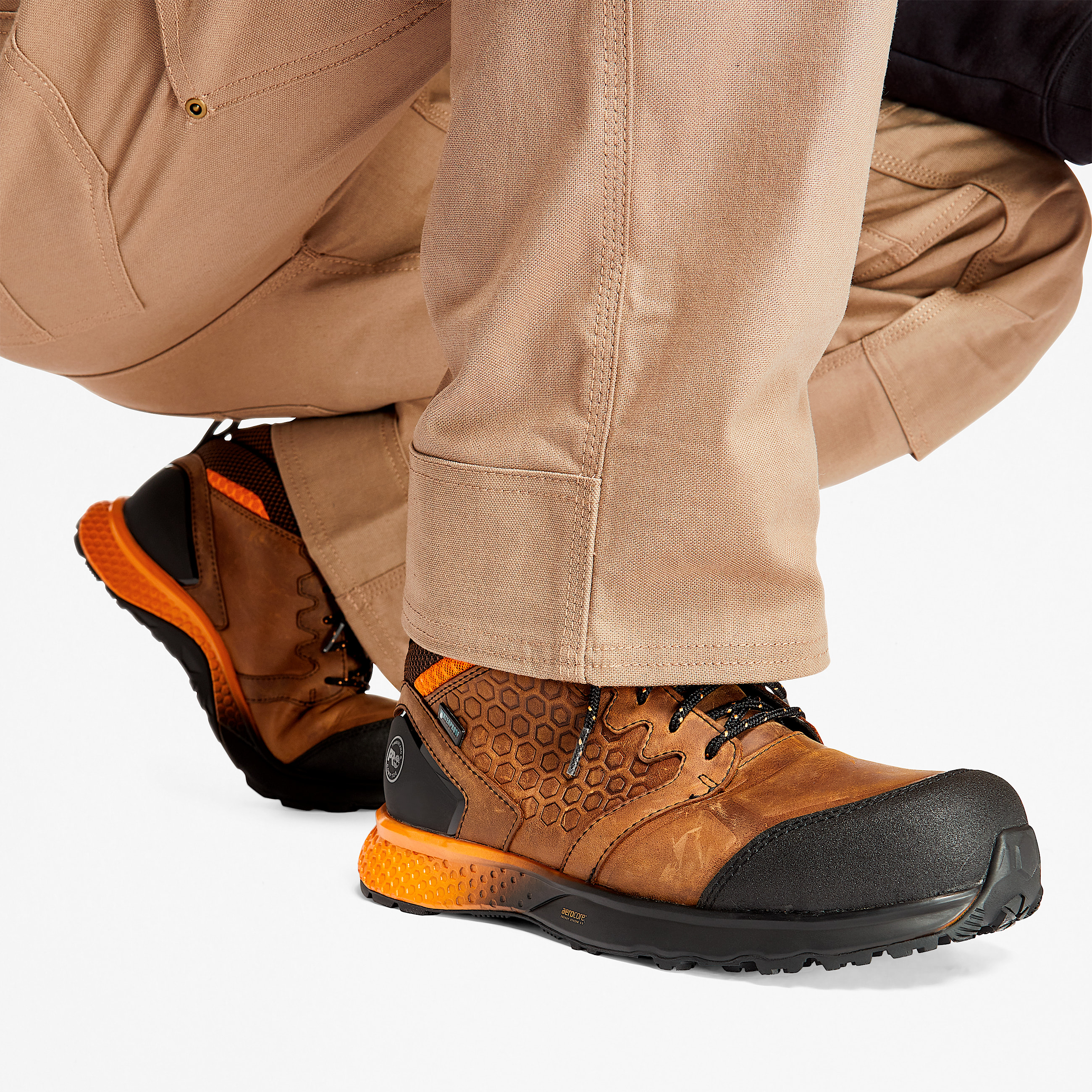 Sneaker de trabajo para hombre Reaxion Waterproof CompToe TBL Marrnnaranja ALT9