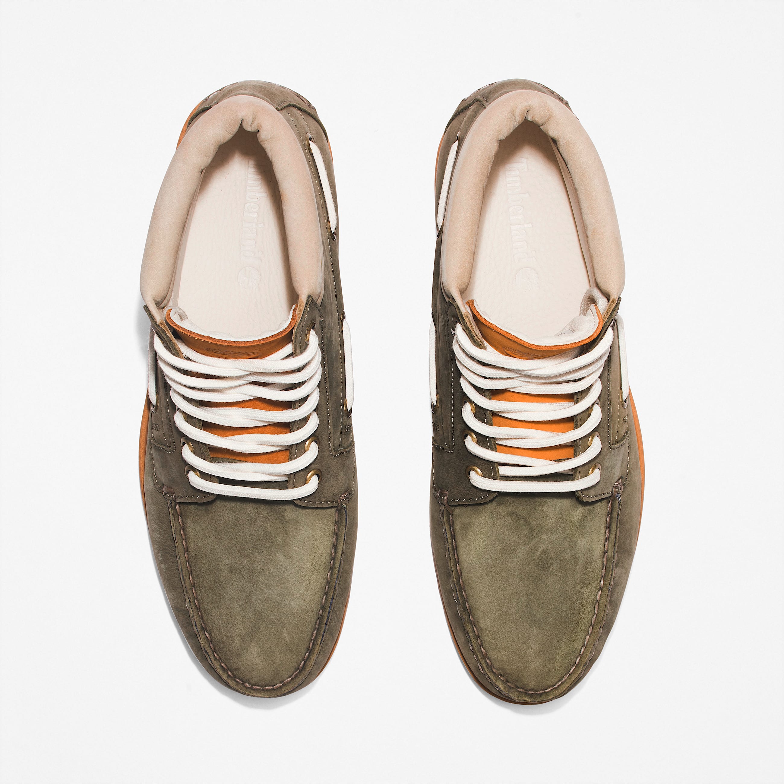 Mens Timberland Authentic 7Eye Chukka TBL Dark Green Nubuck ALT2