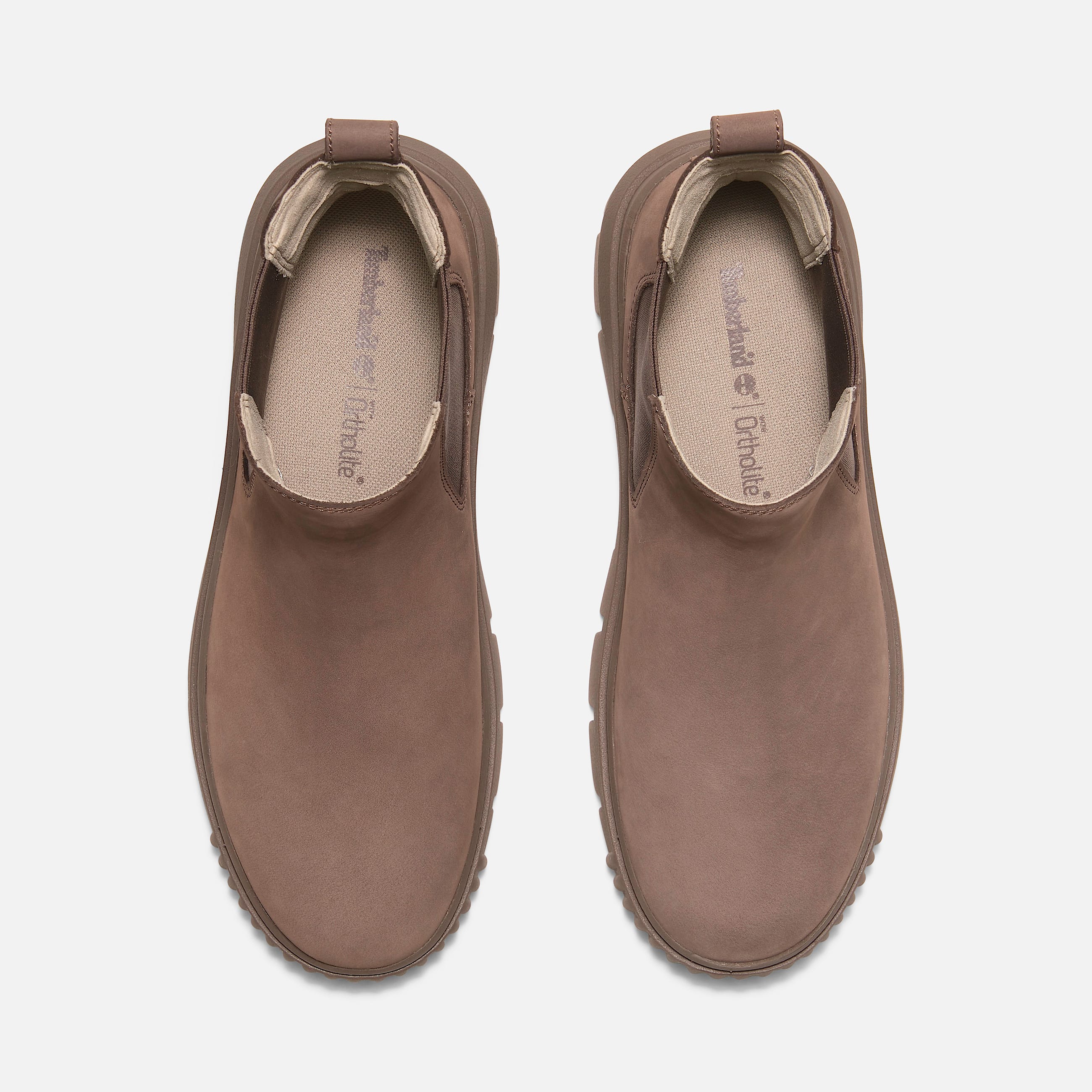 Botas Greyfield Mid Chelsea para mujer TBL Nobuk marrn ALT2
