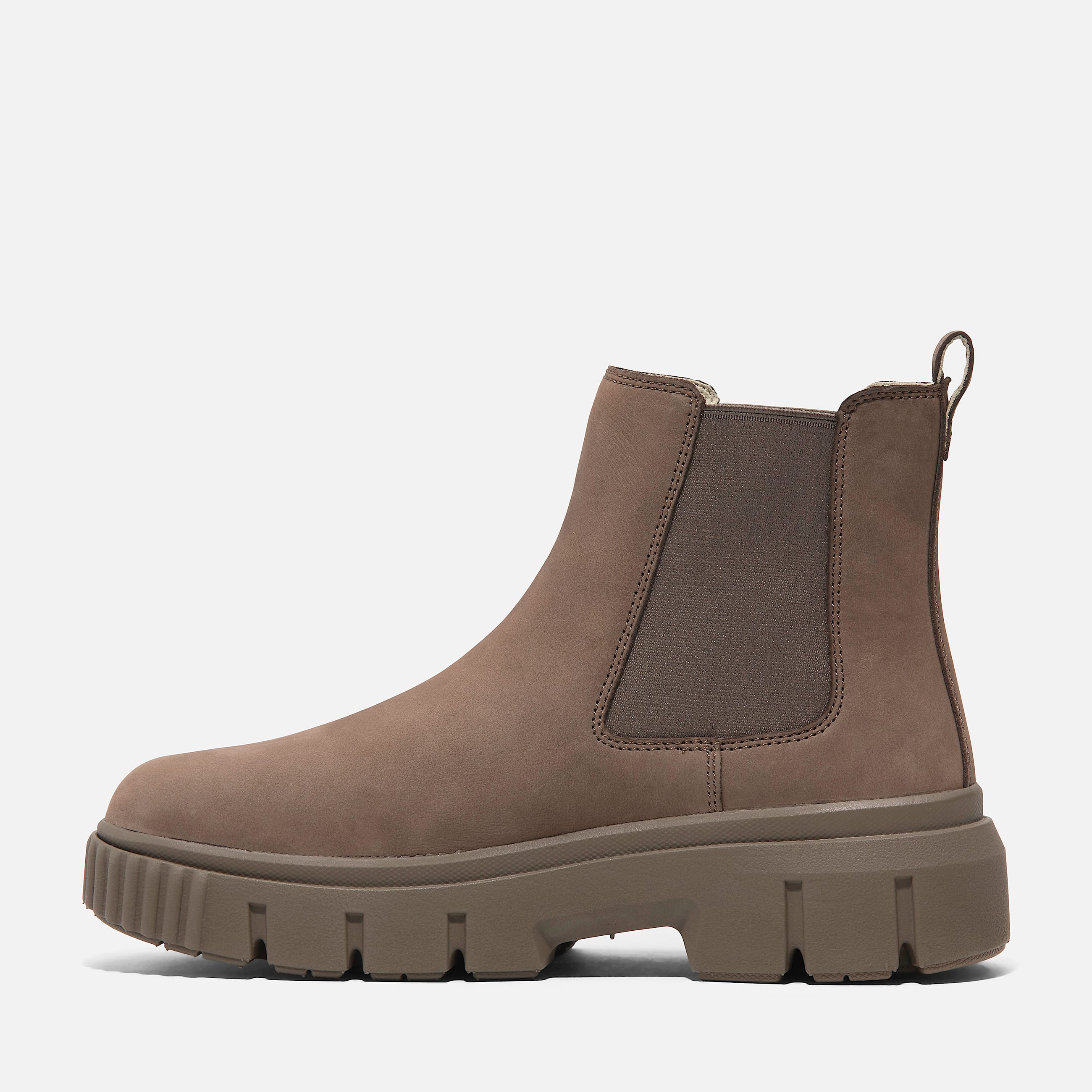 Botas Greyfield Mid Chelsea para mujer TBL Nobuk marrn ALT6
