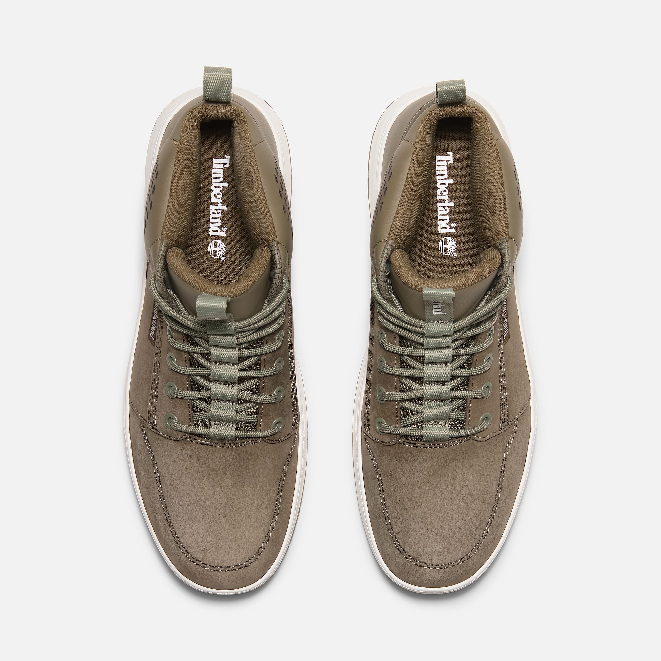 Mens Maple Grove Mid LaceUp Sneaker TBL Dark Green Nubuck ALT2