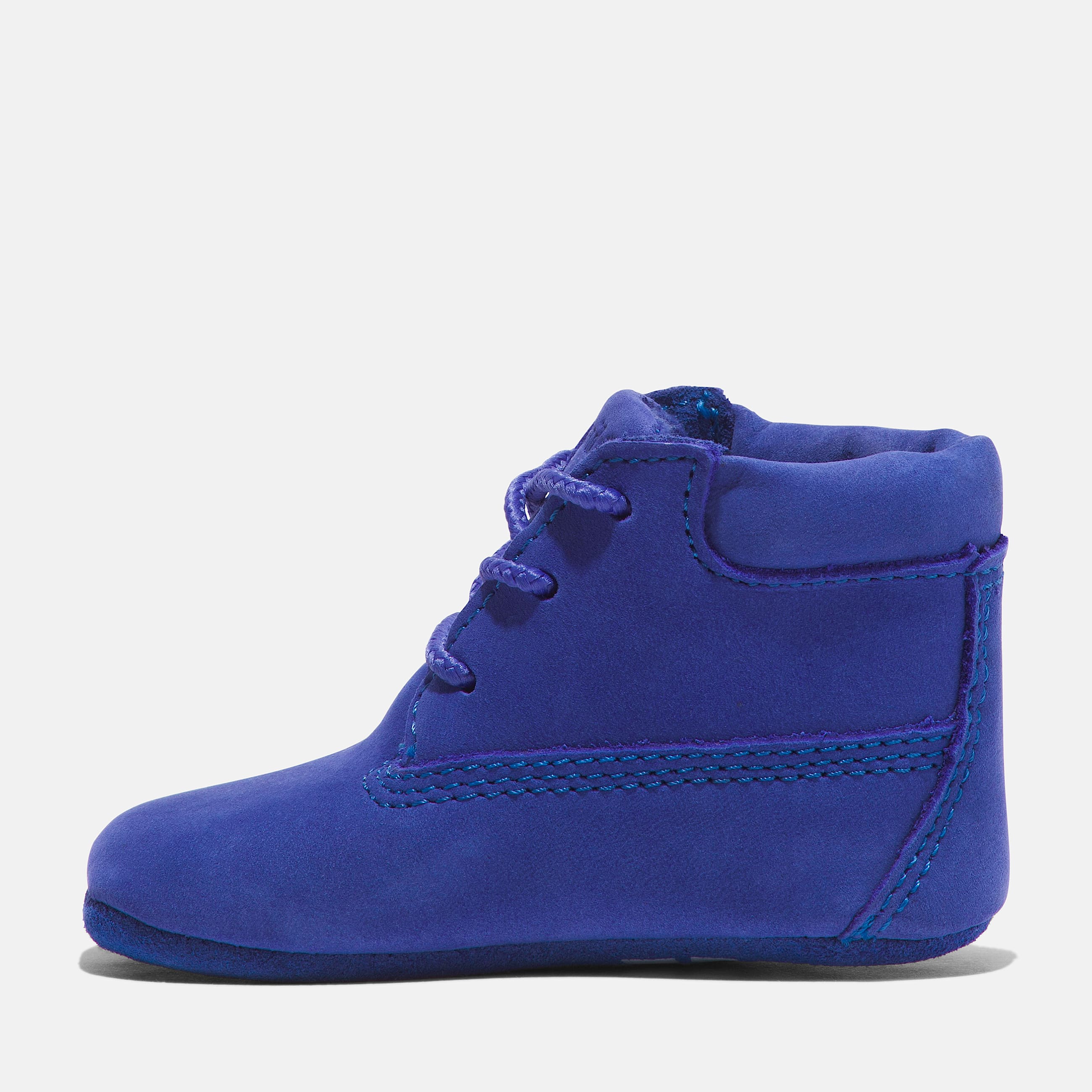 Infant Timberland 50th Edition Crib Bootie with Hat Set TBL Bright Blue Nubuck ALT6