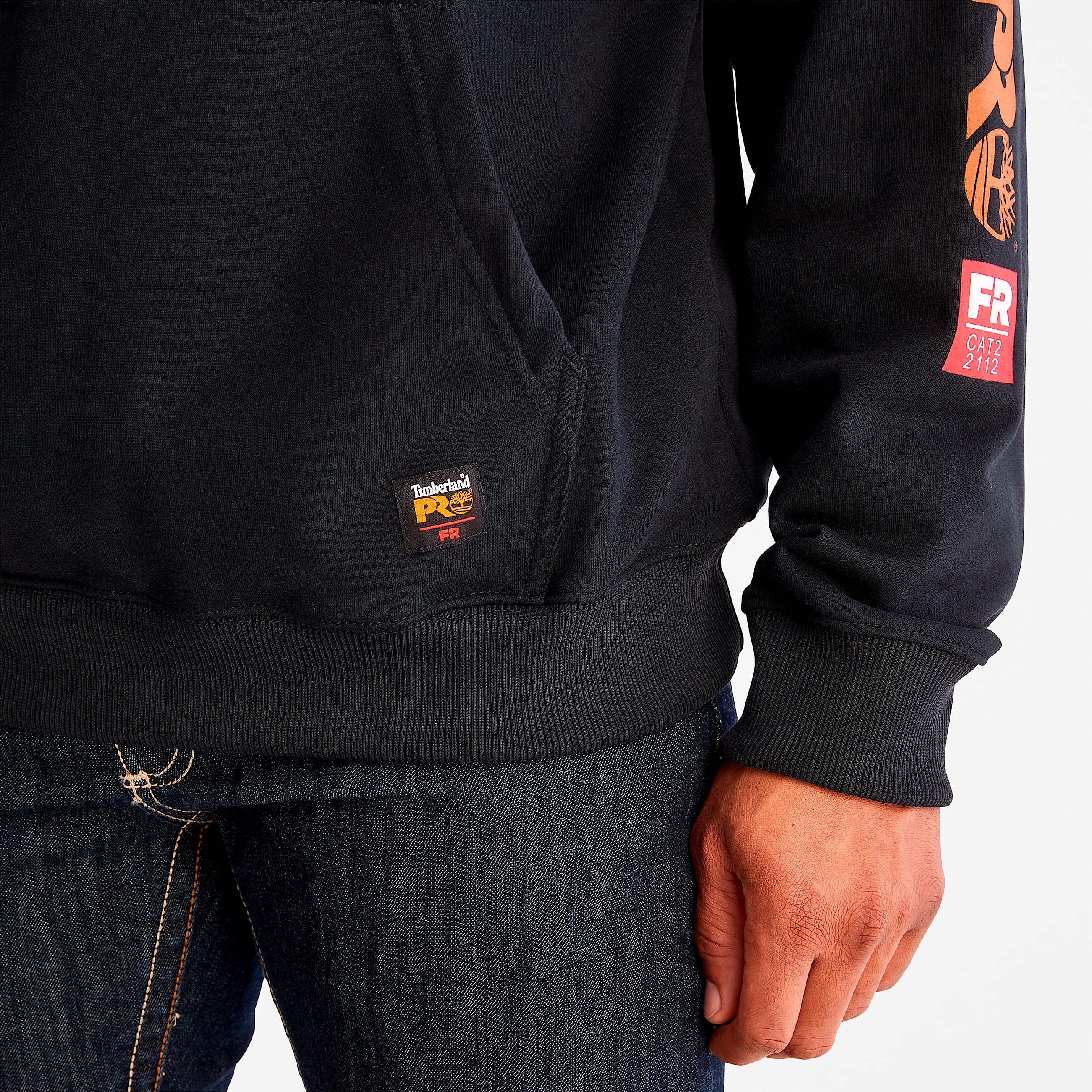 Pullover Hoodie para hombre Hood Honcho resistente al fuego TBL Negro ALT5