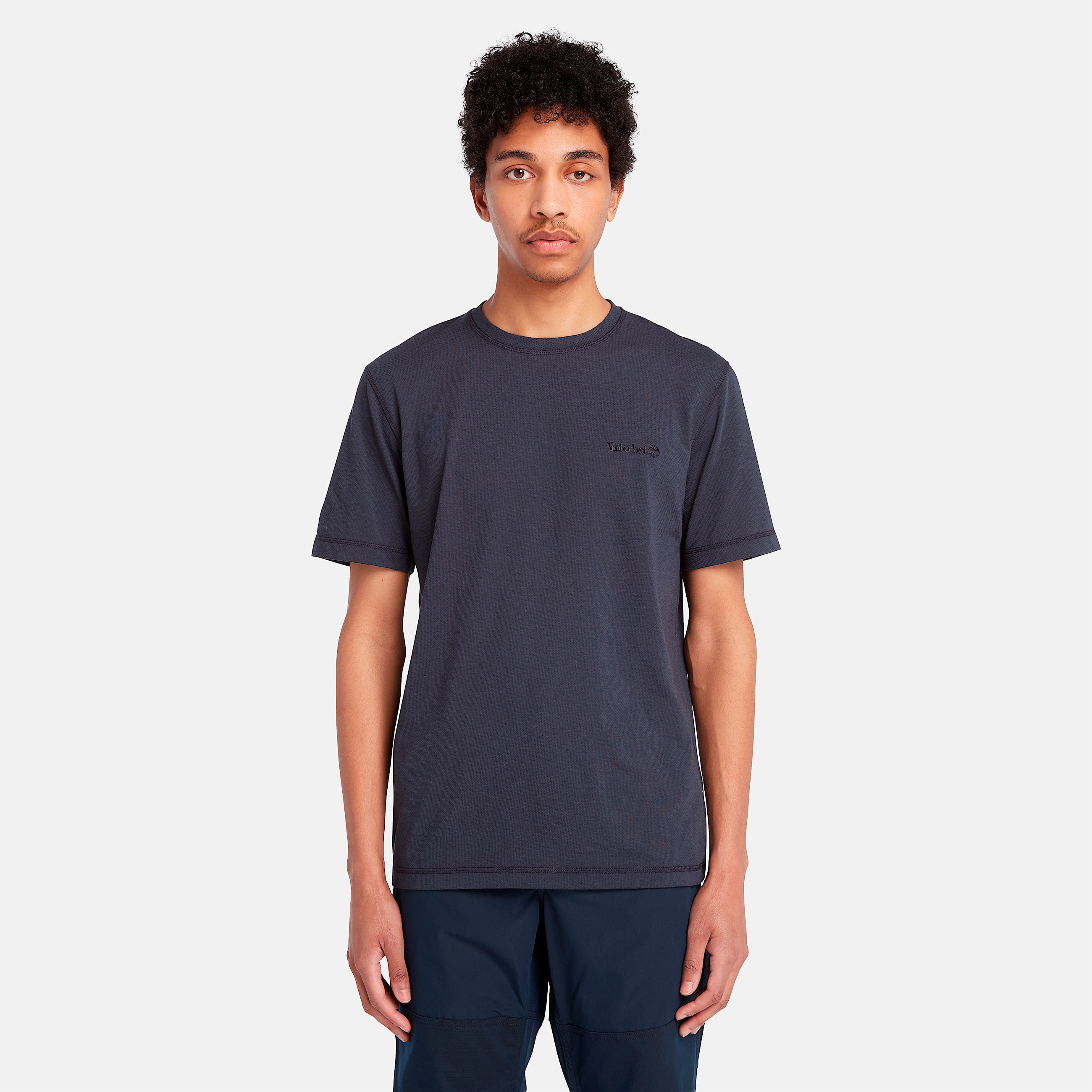 Mens Short Sleeve Wicking TShirt TBL Dark Sapphire ALT8