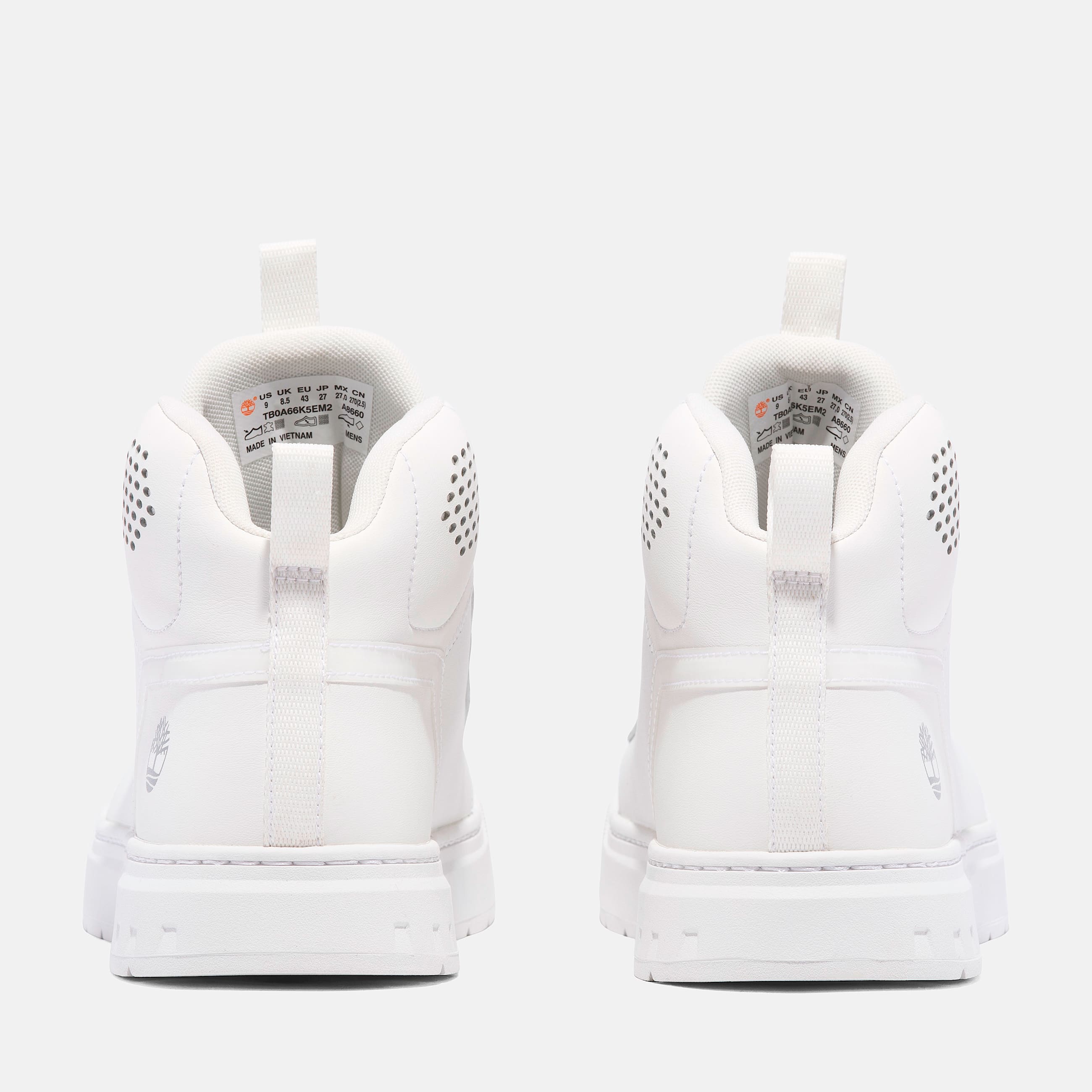 Mens Maple Grove Mid LaceUp Sneaker TBL White FullGrain ALT5