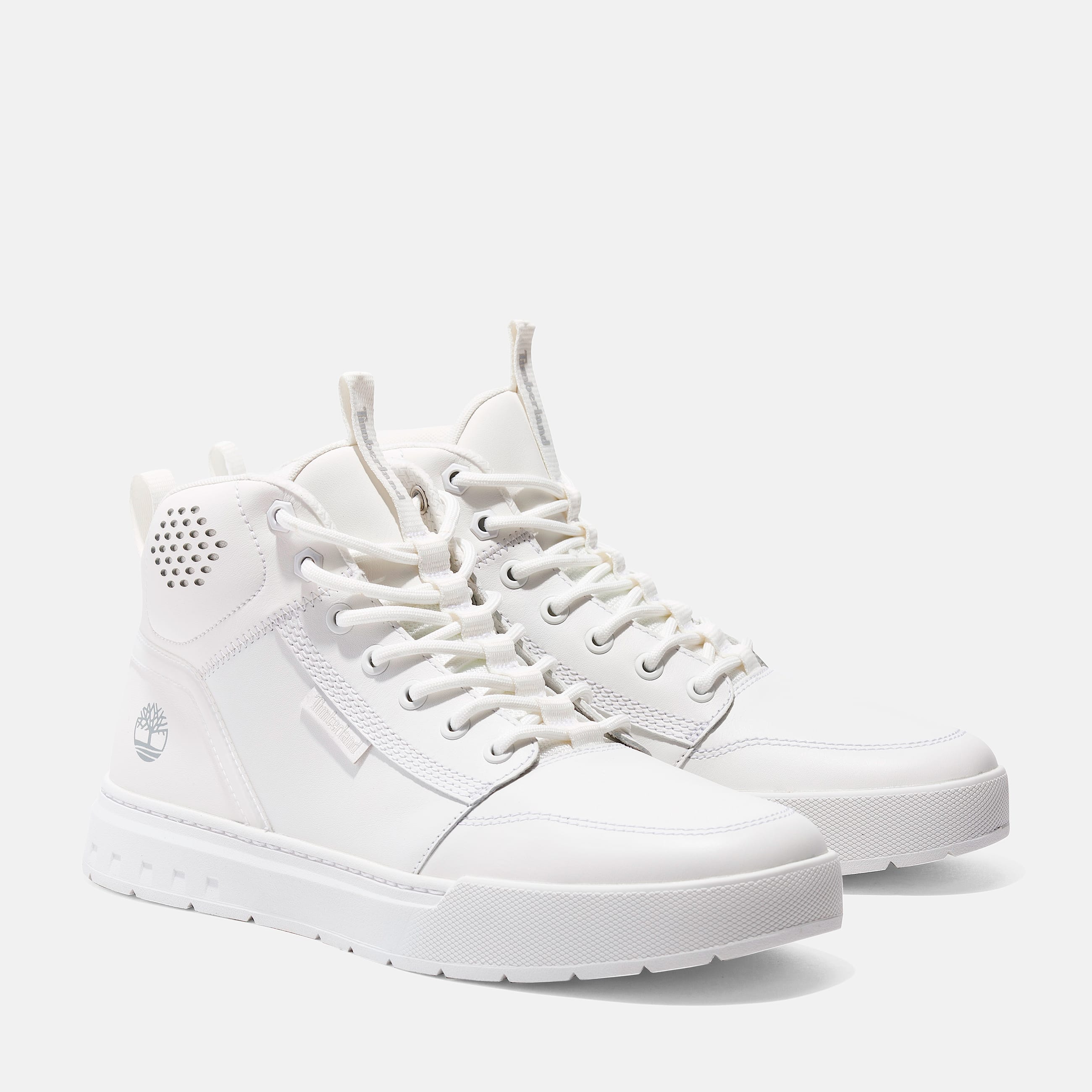 Mens Maple Grove Mid LaceUp Sneaker TBL White FullGrain ALT4