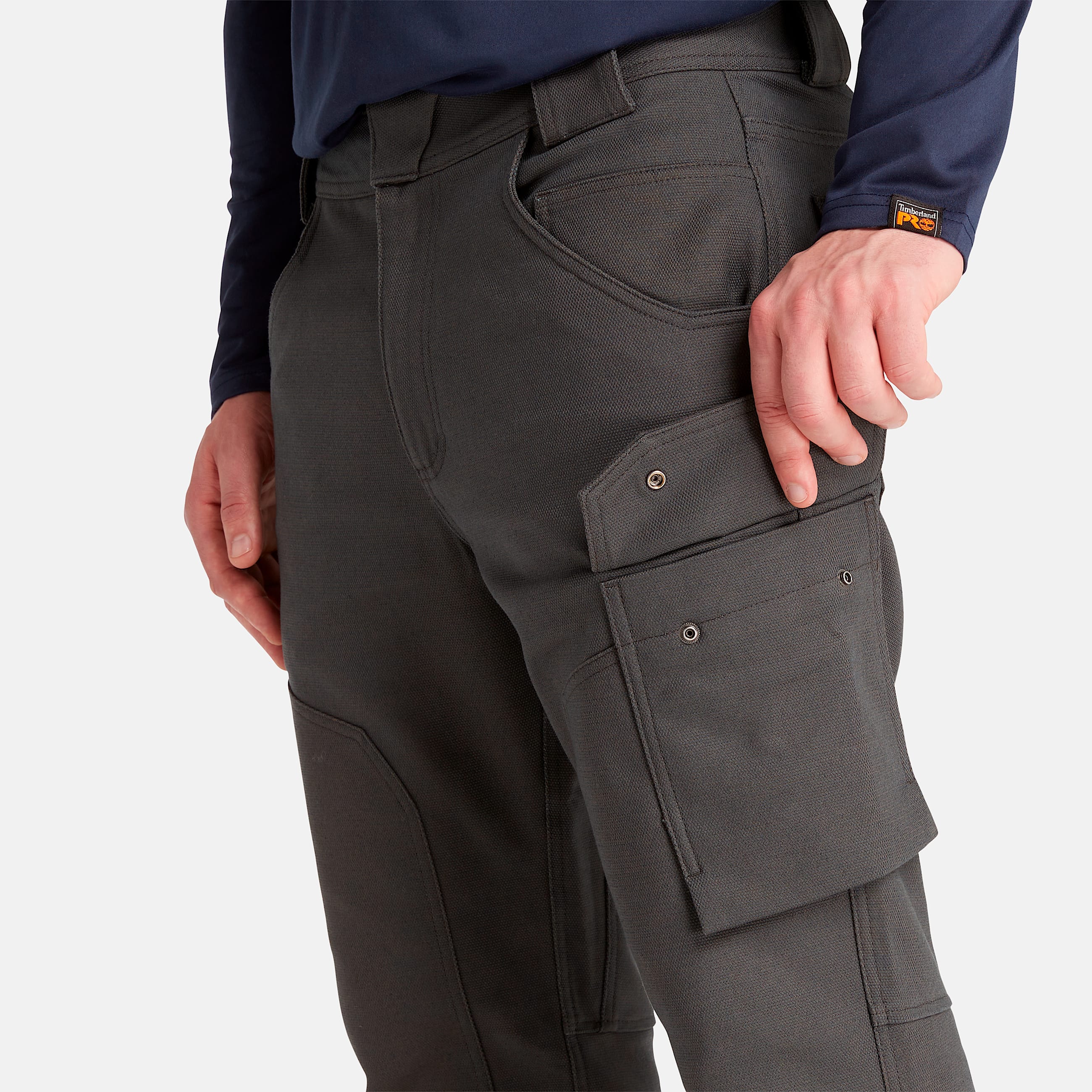 Mens Timberland PRO Morphix DoubleFront Brushed Canvas Utility Pant TBL Asphalt ALT2