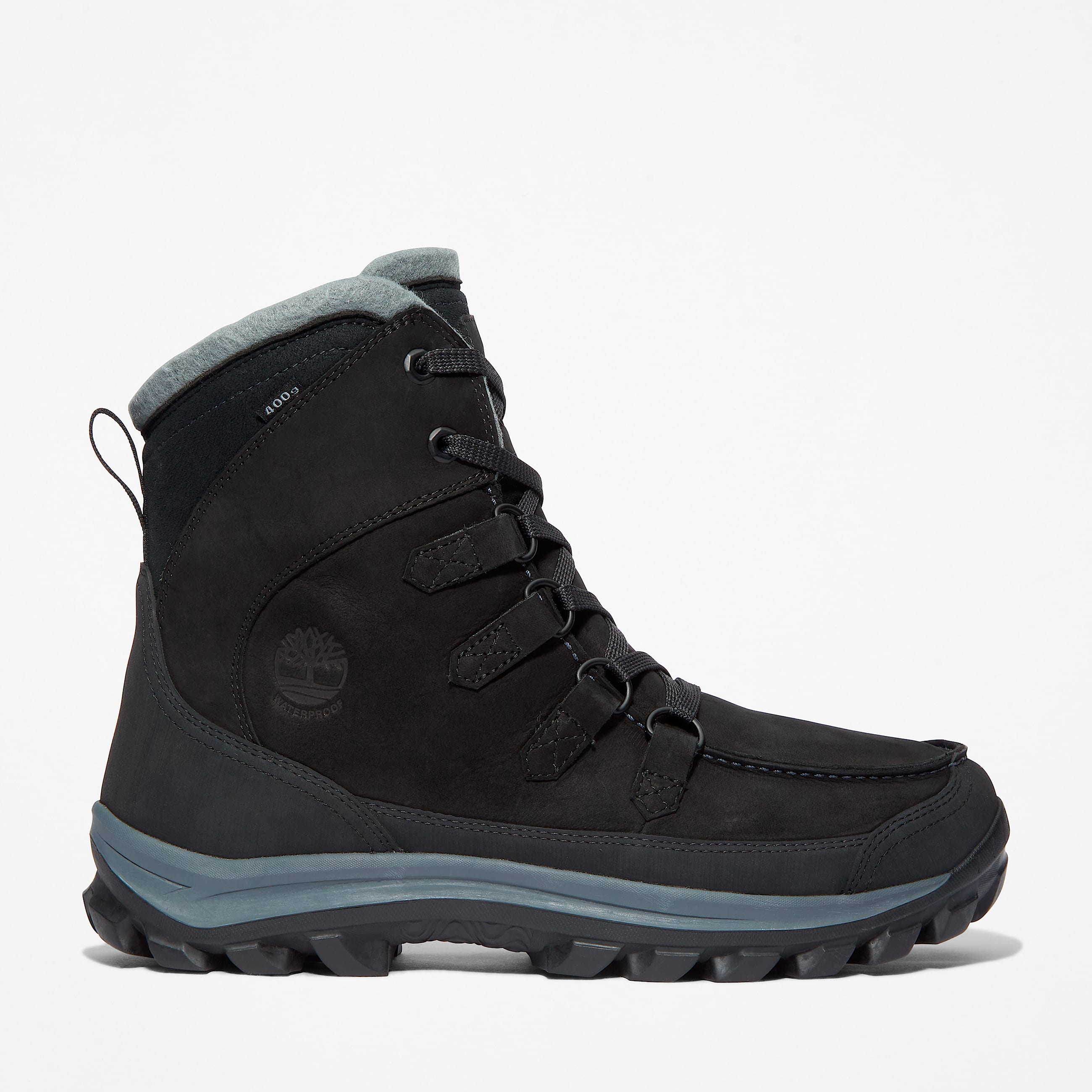 Mens Chillberg Waterproof Winter Boot TBL Black Nubuck HERO