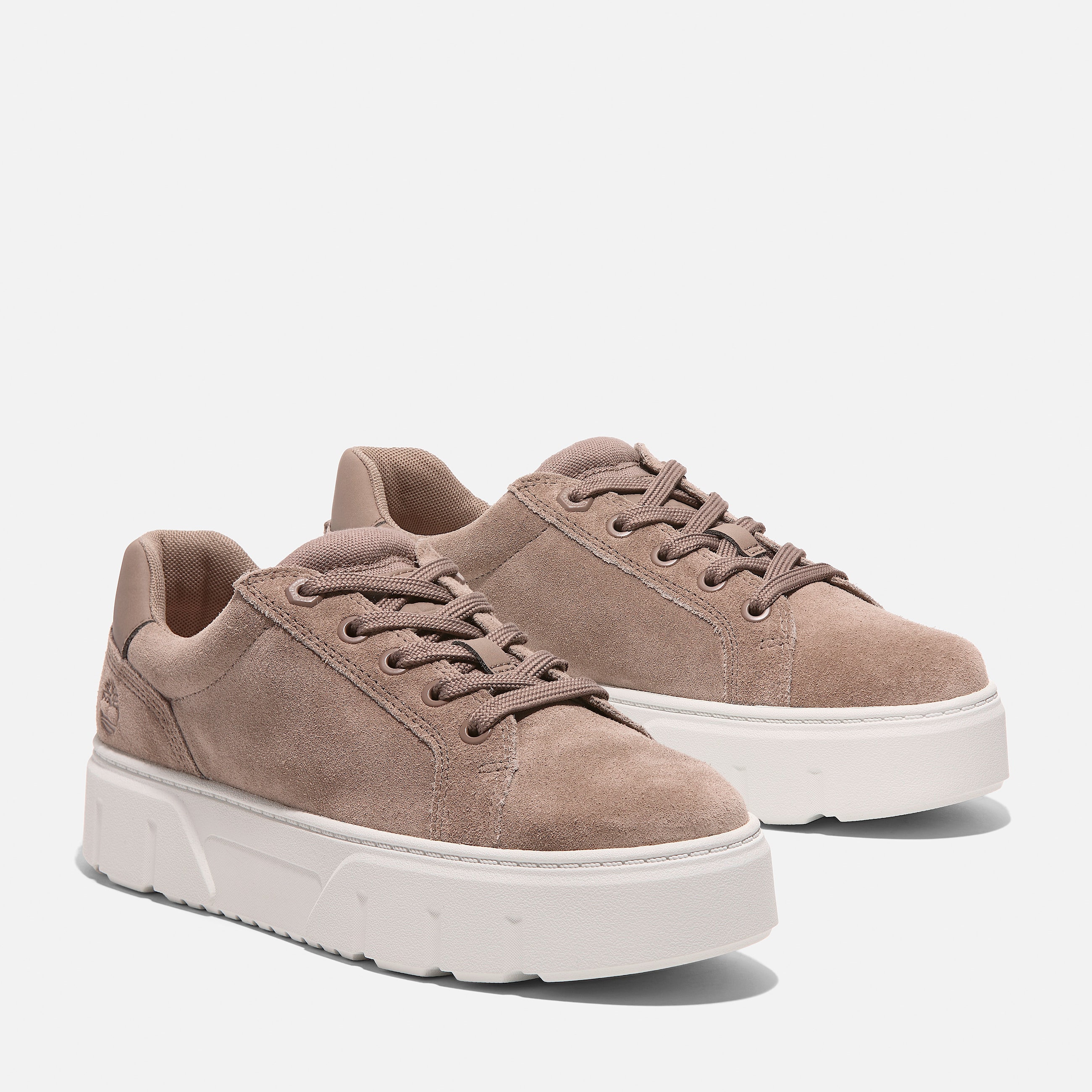 Womens Laurel Court Low LaceUp Sneaker TBL Taupe Suede ALT4
