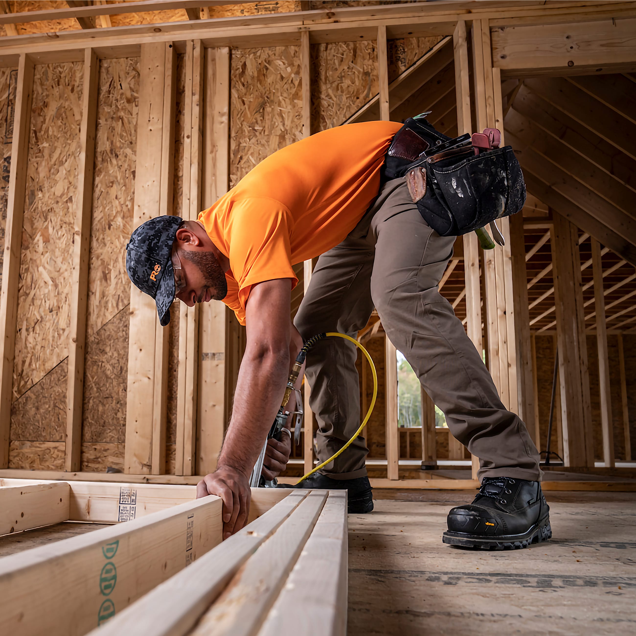 Mens Timberland PRO Boondock HD 6 Waterproof CompToe Work Boot TBL Black ALT9