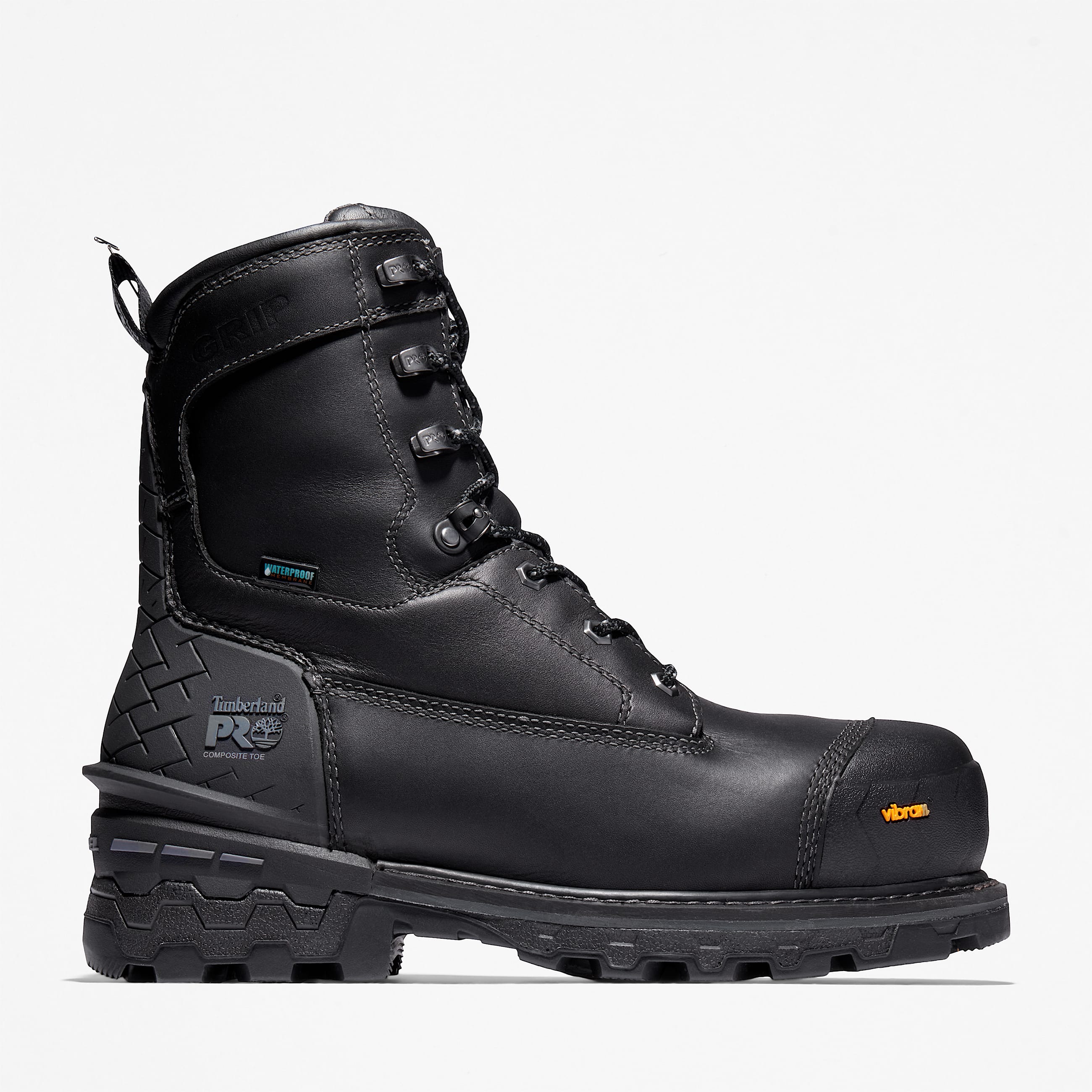 Mens Boondock HD 8 Composite Toe Waterproof Work Boot TBL Black HERO