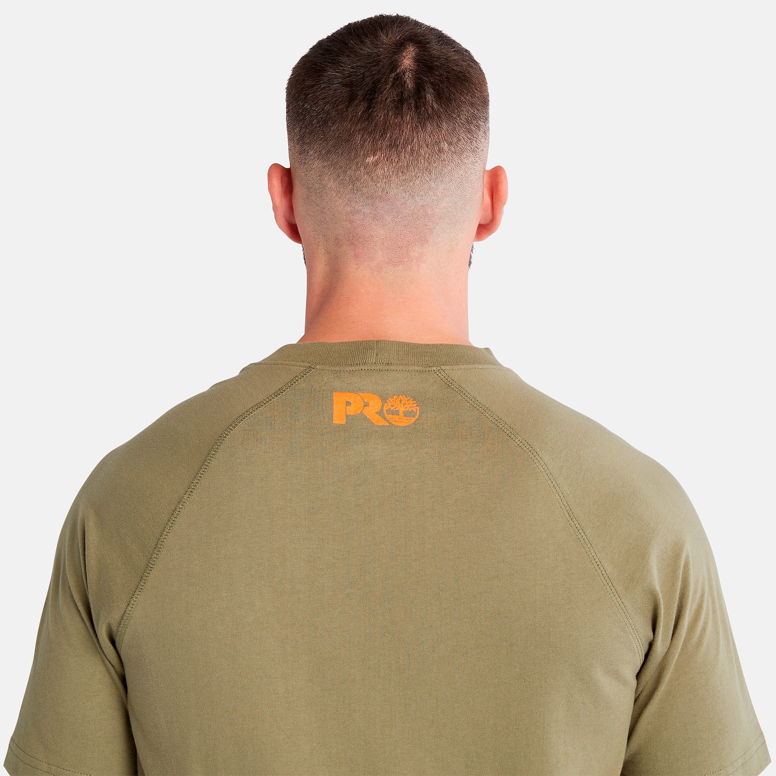 Mens Timberland PRO Core Reflective Logo TShirt TBL Burnt Olive ALT4
