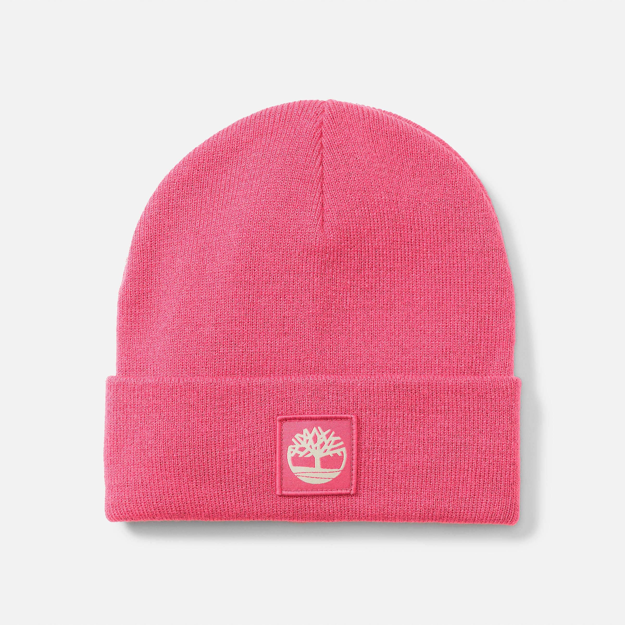 Cuffed Beanie With Tonal Patch TBL Berry Pink HERO