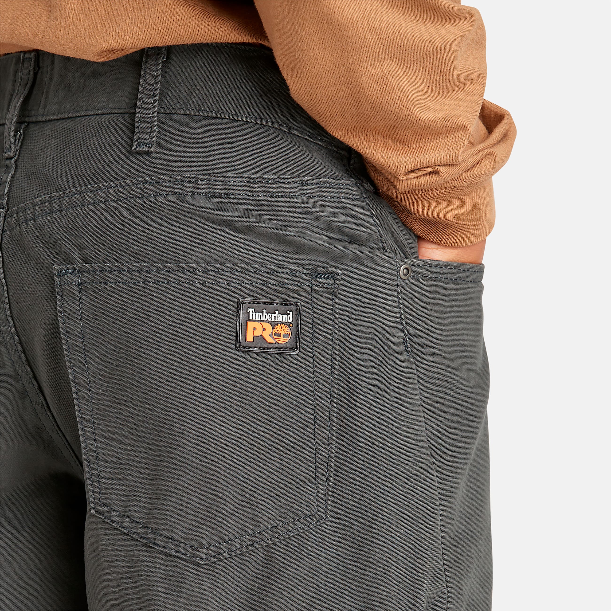 Mens Timberland PRO SonOfAShort Canvas Work Short TBL Gunmetal ALT3