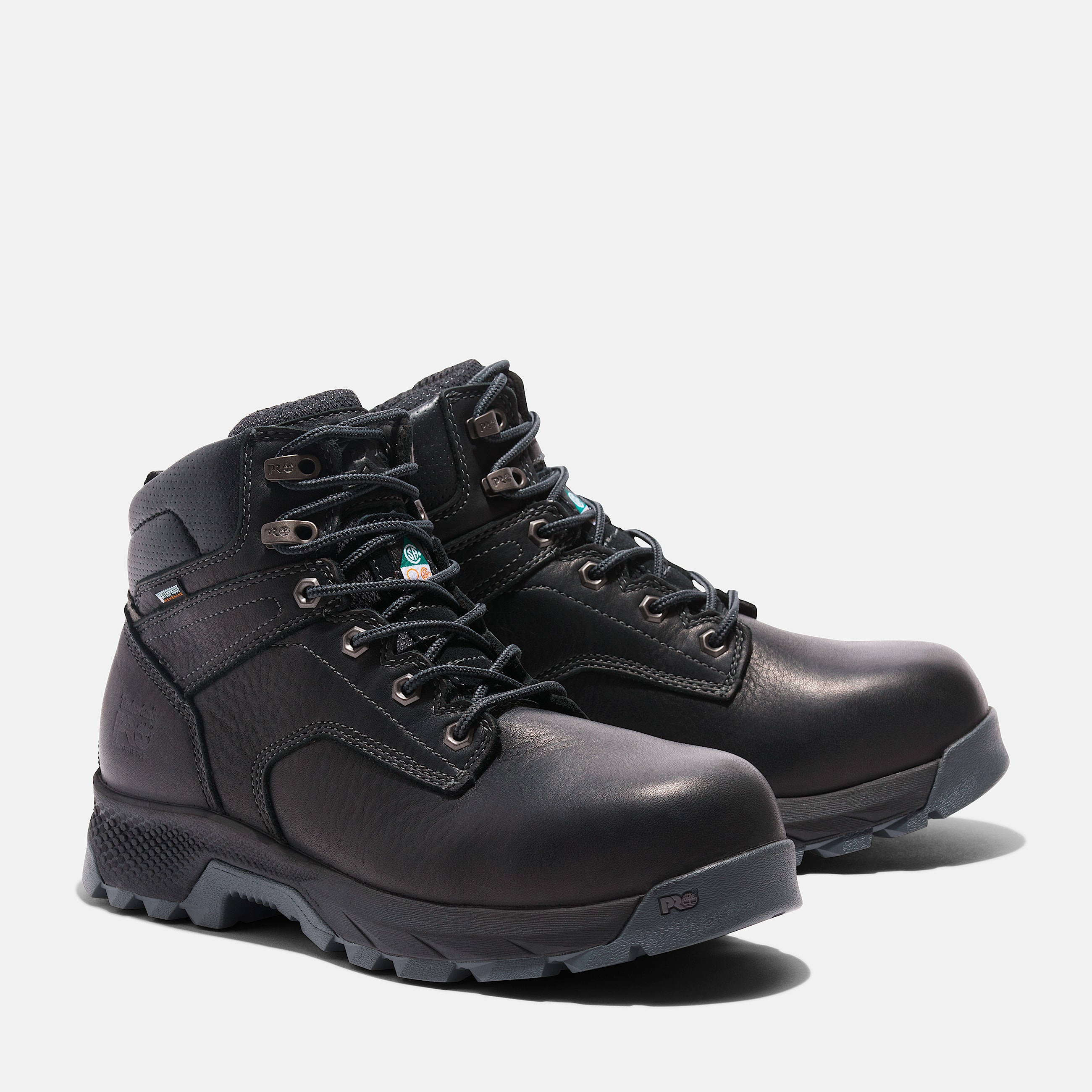Mens Timberland PRO TiTAN EV 6 Waterproof CompToe Work Boot TBL BlackBlack ALT4