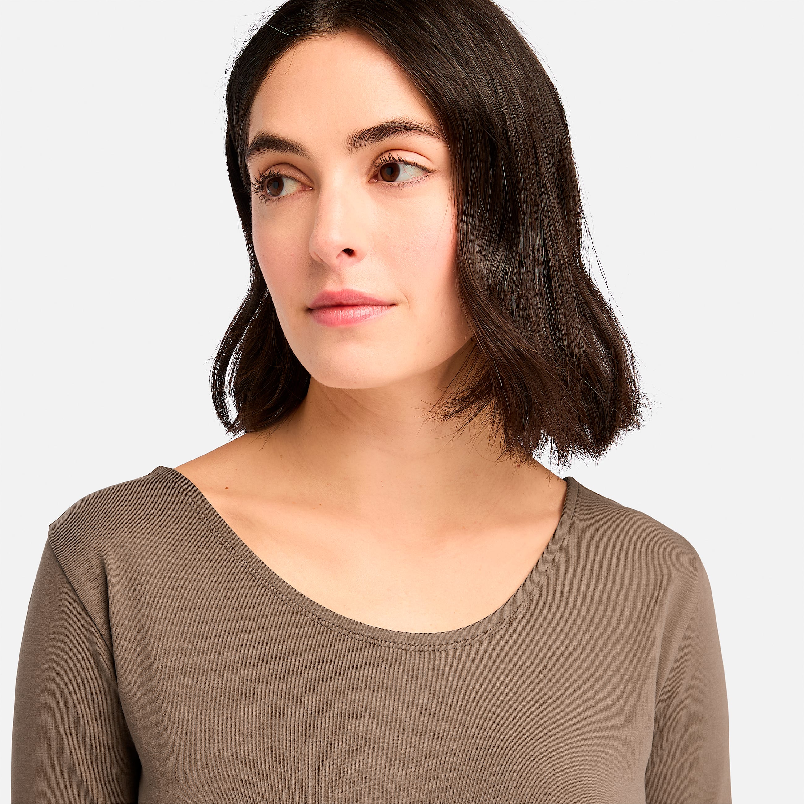 Womens Slim Fit LongSleeve TShirt TBL Chocolate Chip ALT2