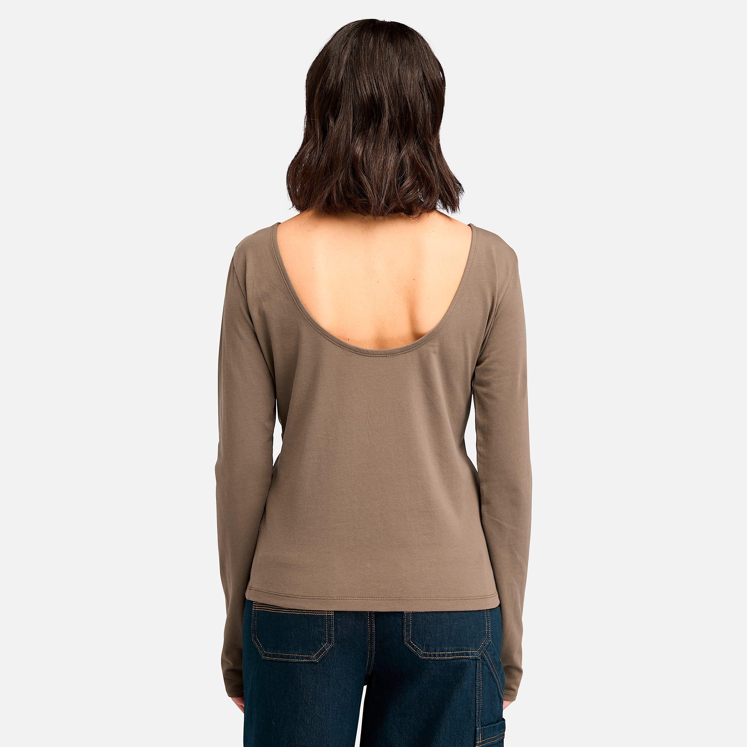 Womens Slim Fit LongSleeve TShirt TBL Chocolate Chip ALT9