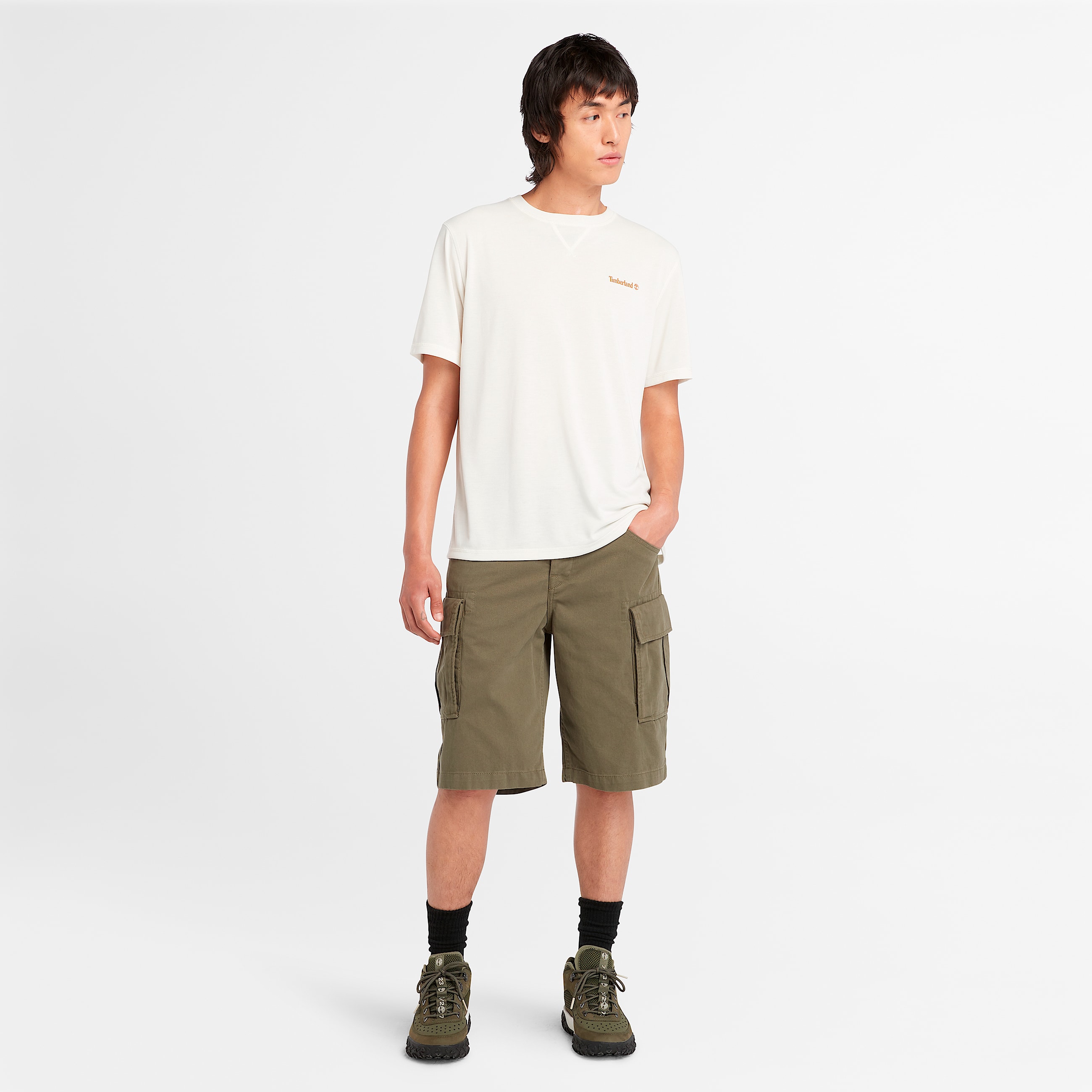 Mens Brookline Twill Cargo Short TBL Leaf Green ALT1