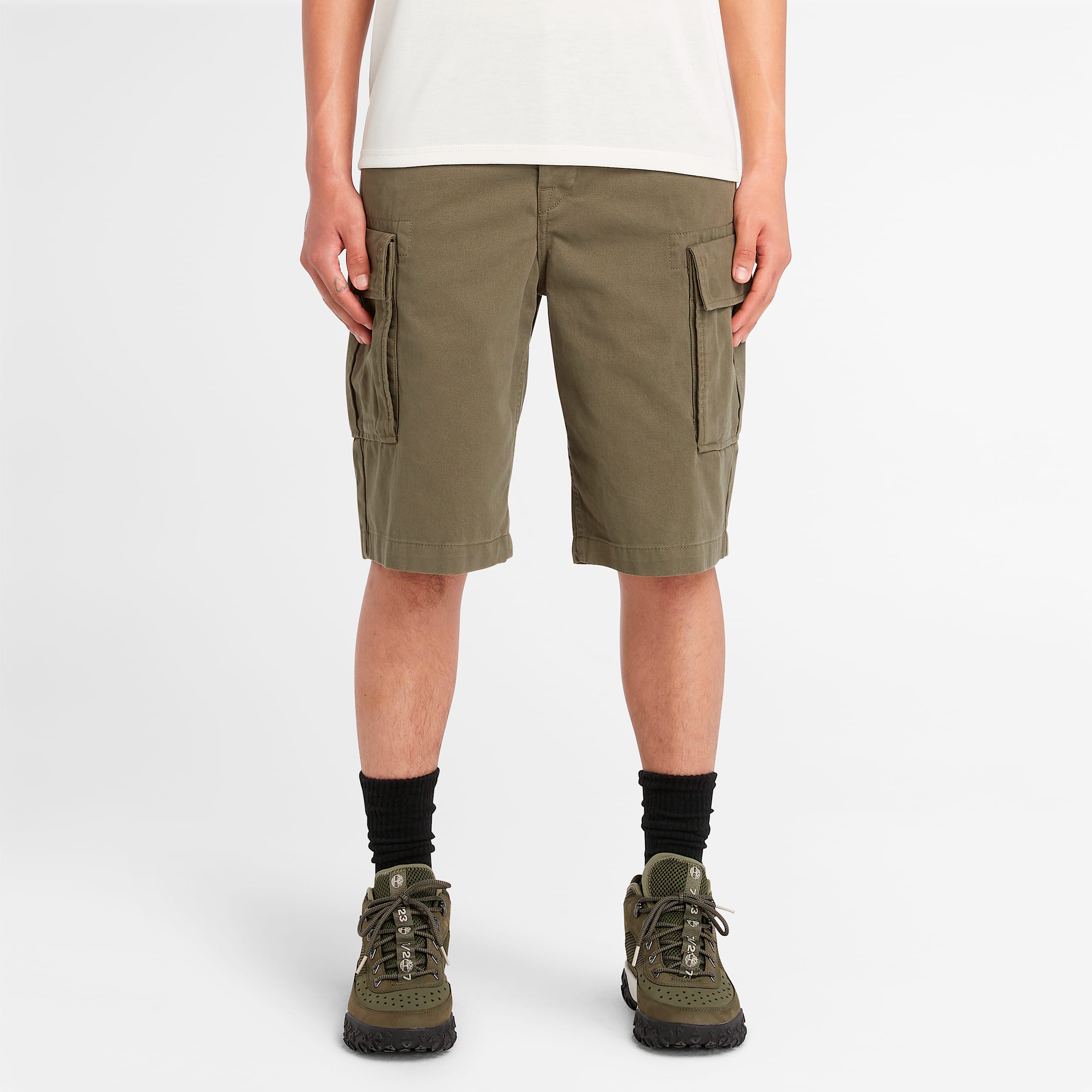 Mens Brookline Twill Cargo Short TBL Leaf Green HERO