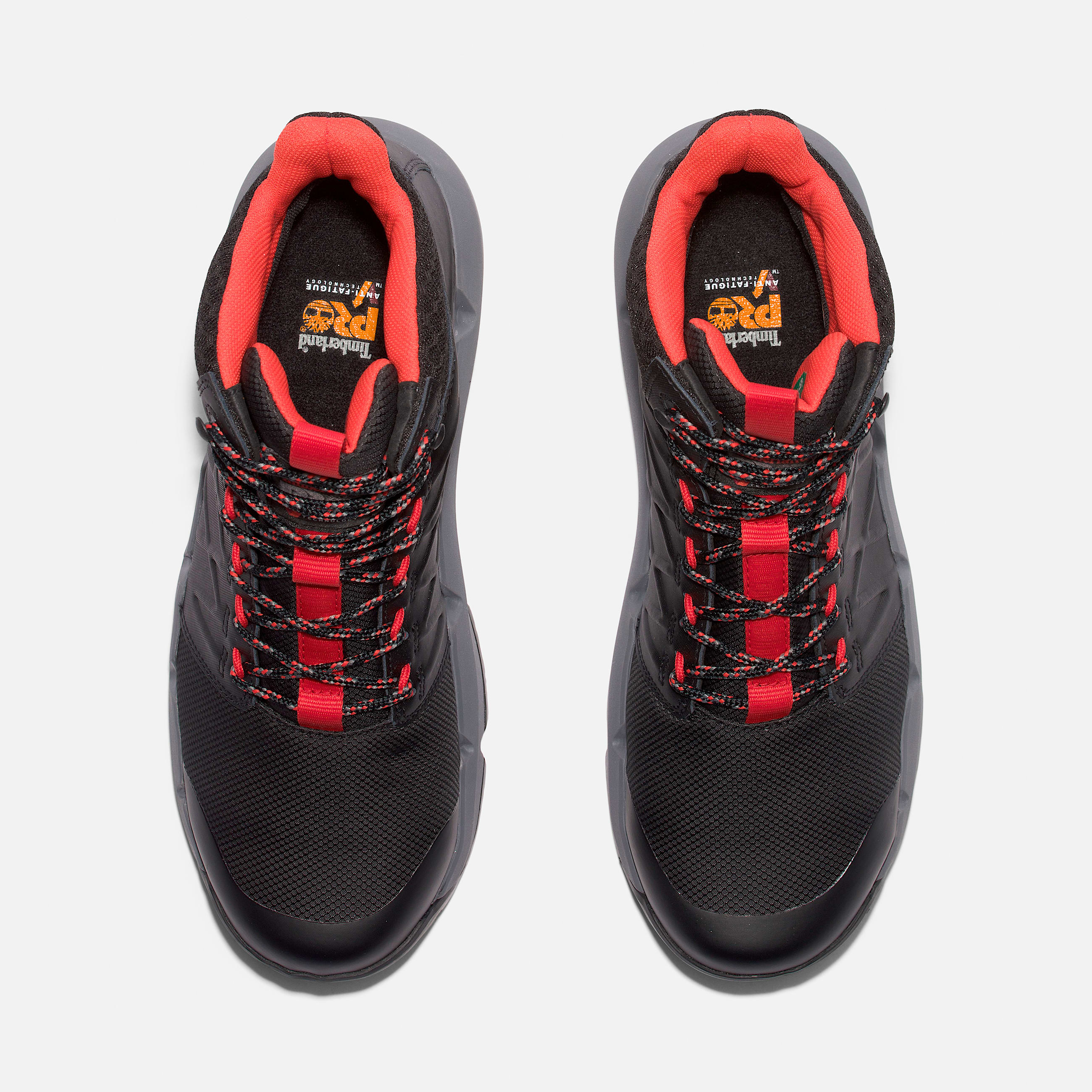 Mens Timberland PRO Morphix Outdoor 6 Waterproof CompToe Work Boot TBL BlackRed ALT2