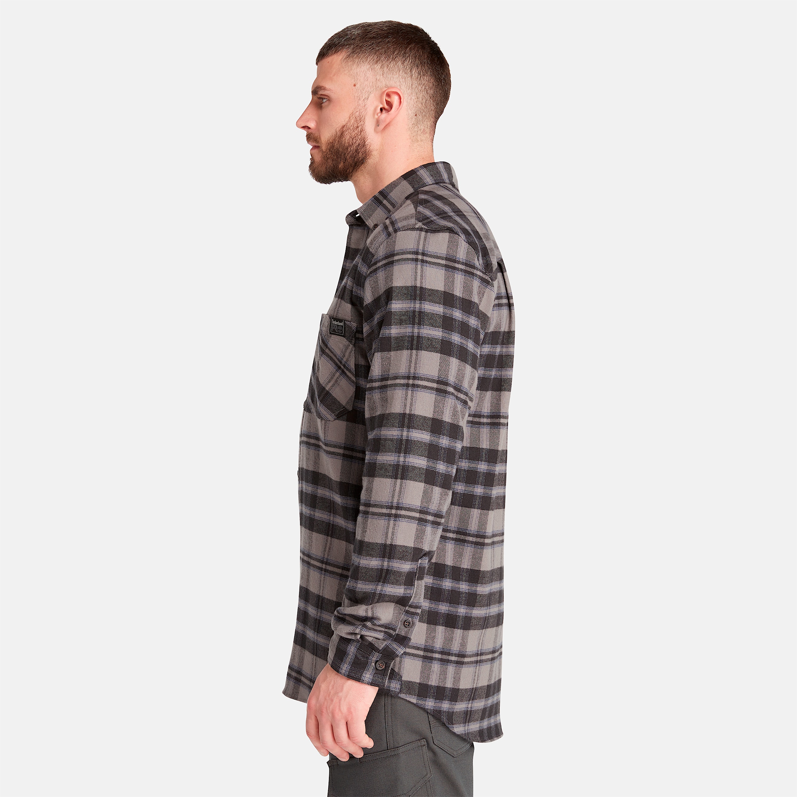 Mens Timberland PRO Woodfort Midweight Flannel Shirt TBL Tornado YarnDyed ALT8