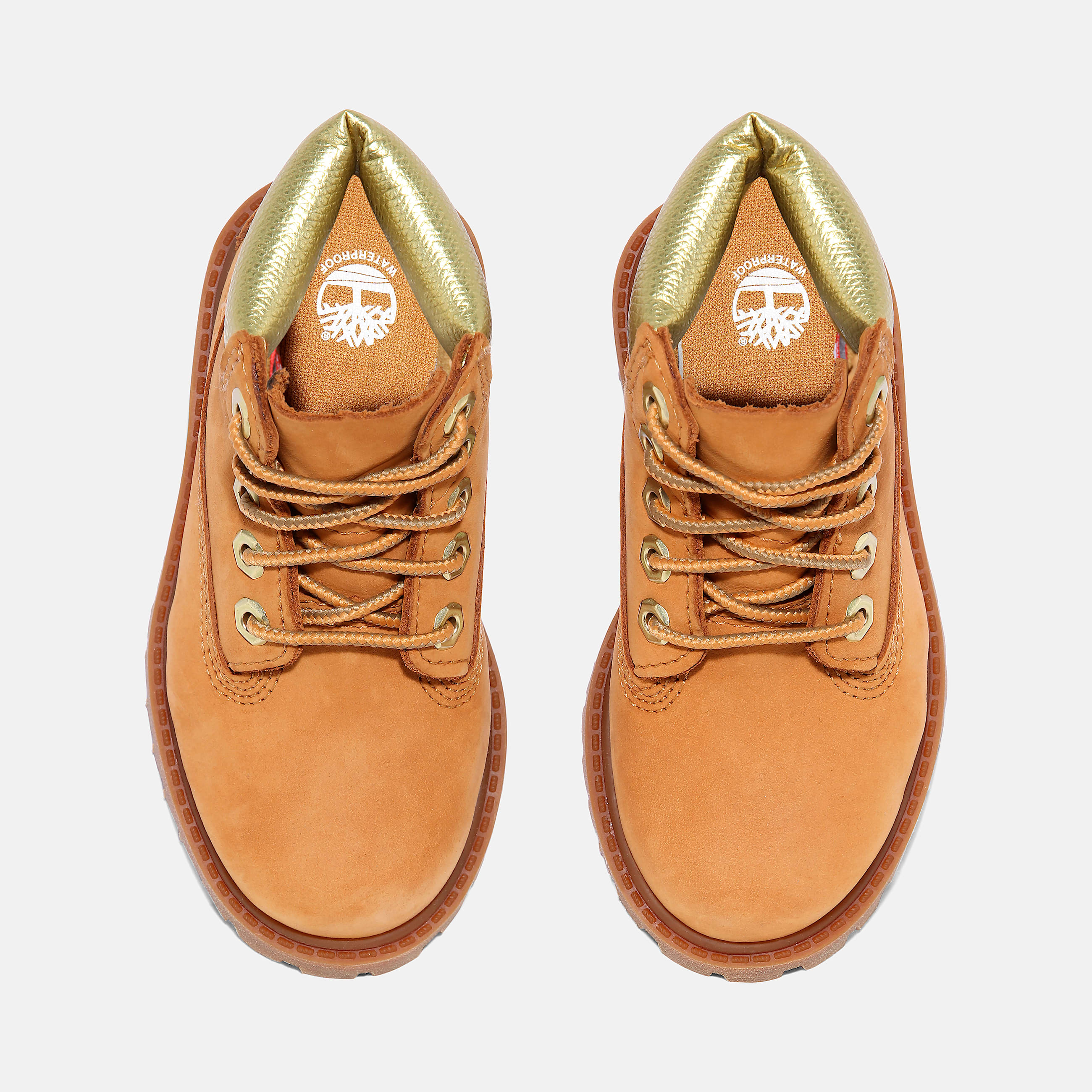 Toddler Timberland Premium 6Inch Waterproof Boots TBL Wheat NubuckGoldWheat ALT2