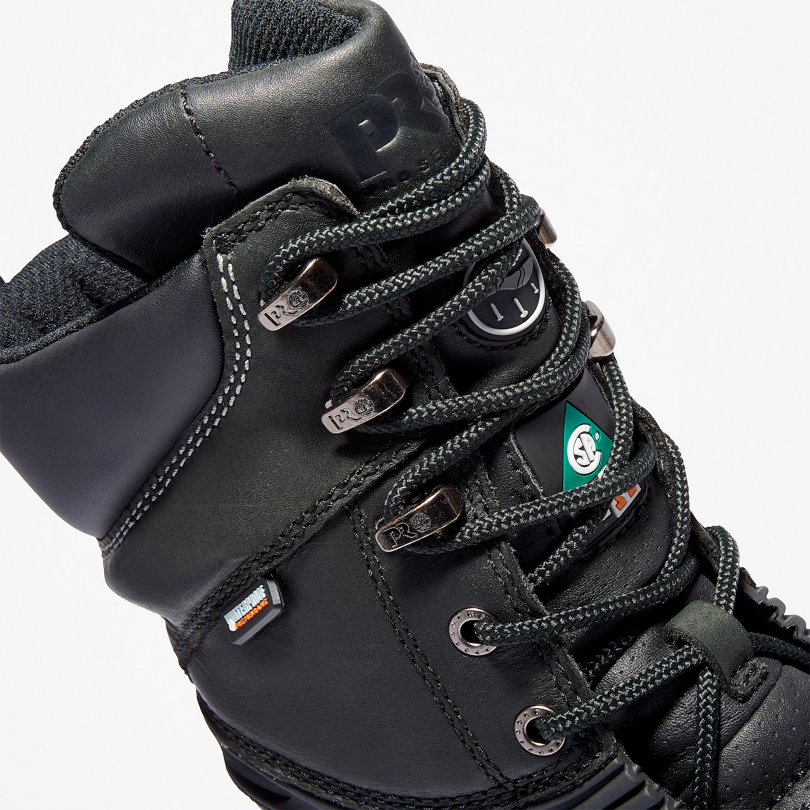 Mens Gravel Pit Met Guard Steel Toe Waterproof Work Boot TBL Black ALT6