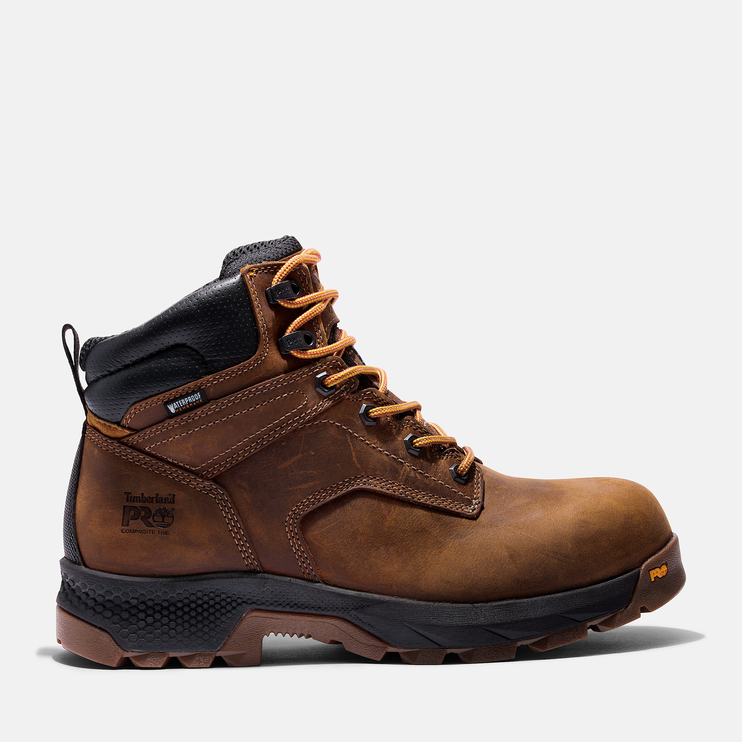 Mens Timberland PRO TiTAN EV 6 Waterproof CompToe Work Boot TBL BrownCathay Spice HERO