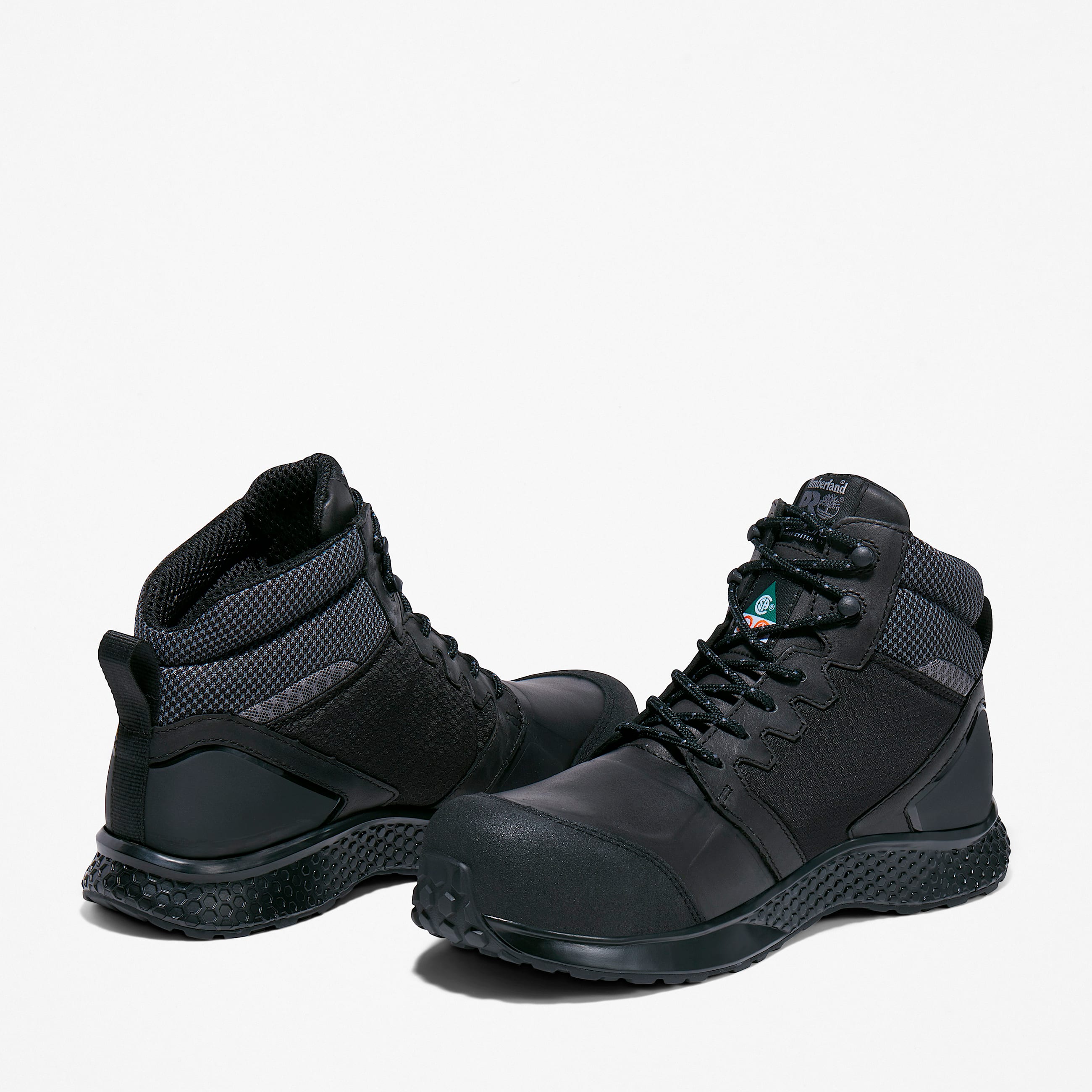 Mens Timberland PRO Reaxion CompToe Work Boot TBL BlackWhite ALT5