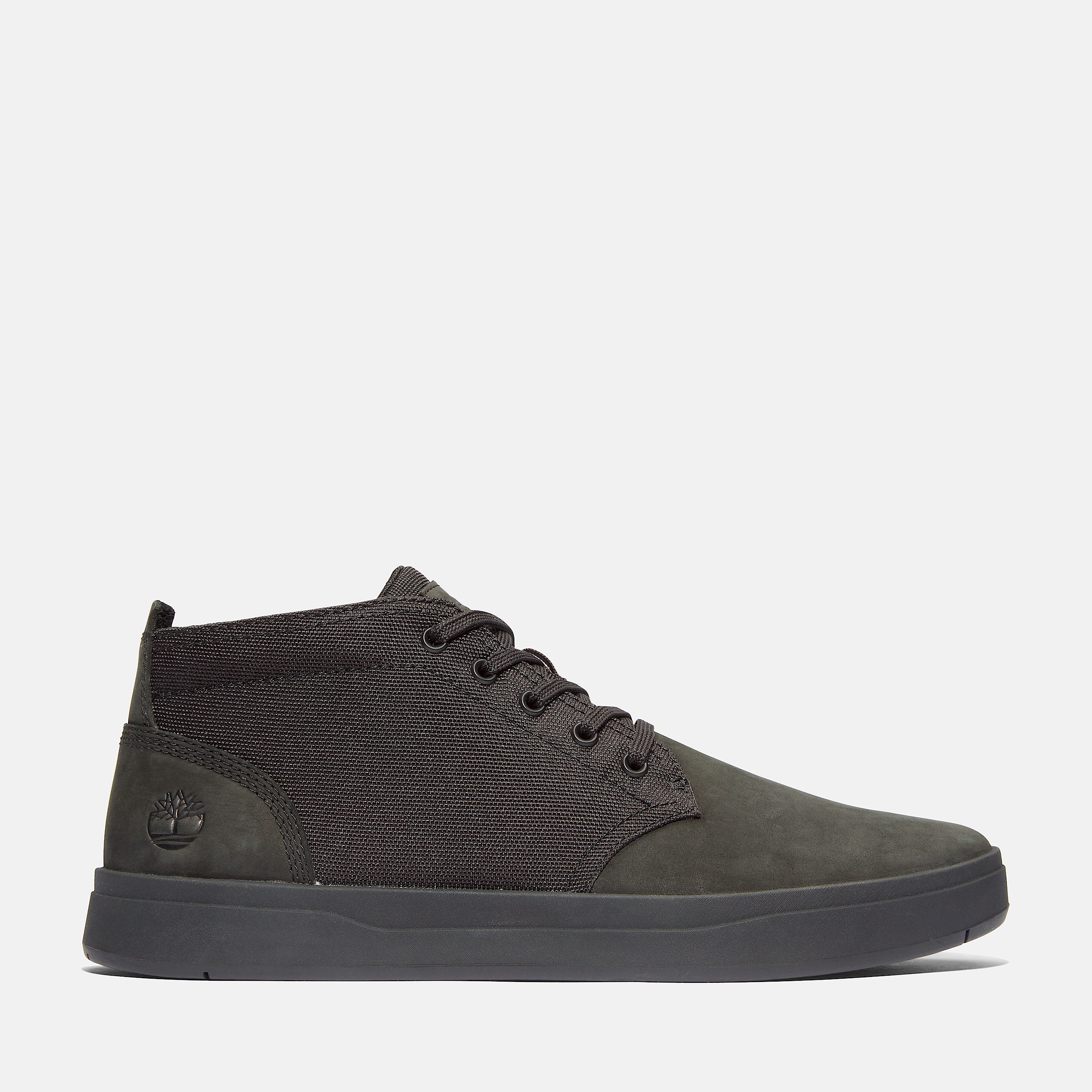 Mens Davis Square Sneaker TBL Black Nubuck HERO