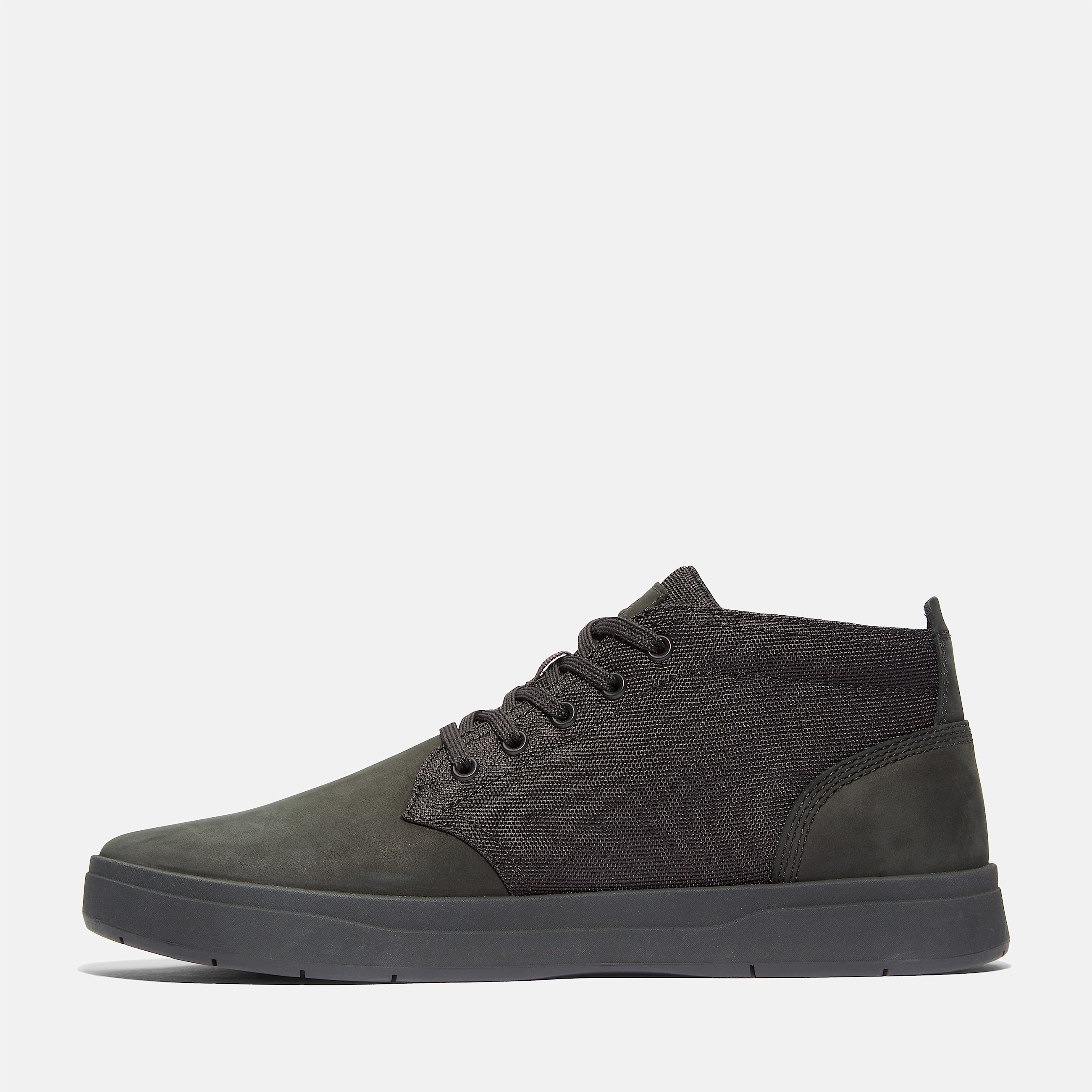 Mens Davis Square Sneaker TBL Black Nubuck ALT6
