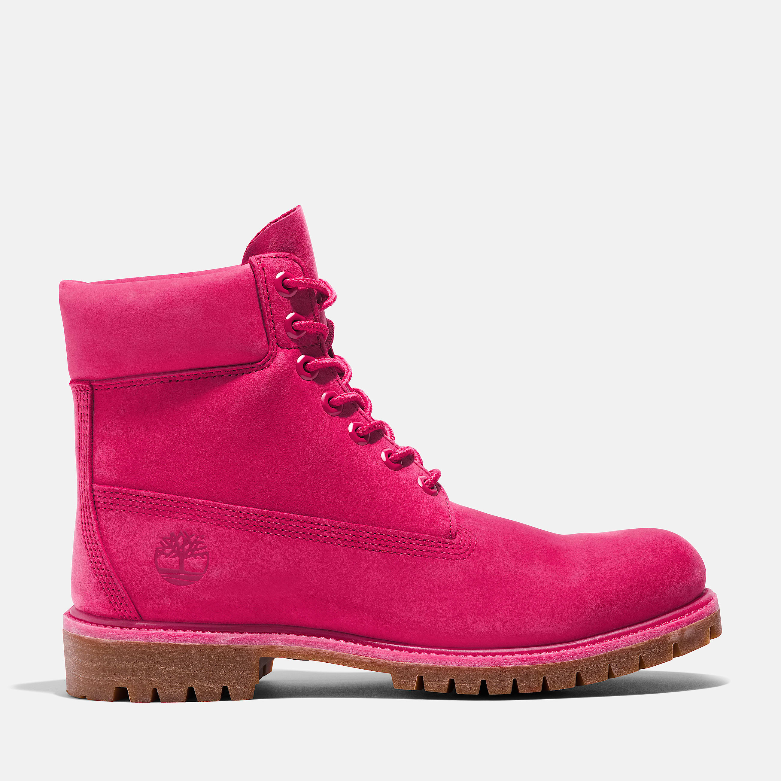 Mens Timberland 50th Anniversary Edition Premium 6Inch Waterproof Boot TBL Dark Pink Nubuck HERO