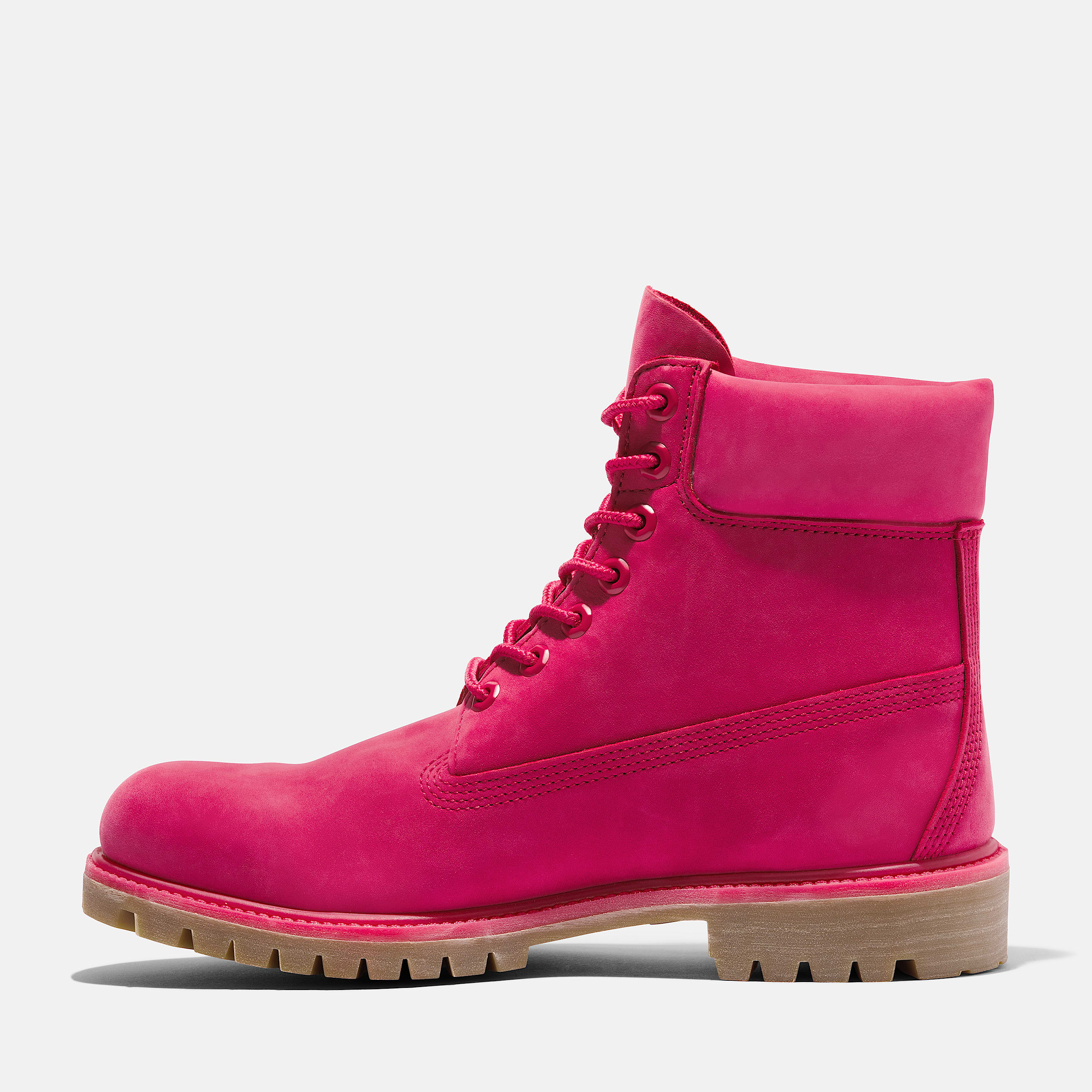 Mens Timberland 50th Anniversary Edition Premium 6Inch Waterproof Boot TBL Dark Pink Nubuck ALT6