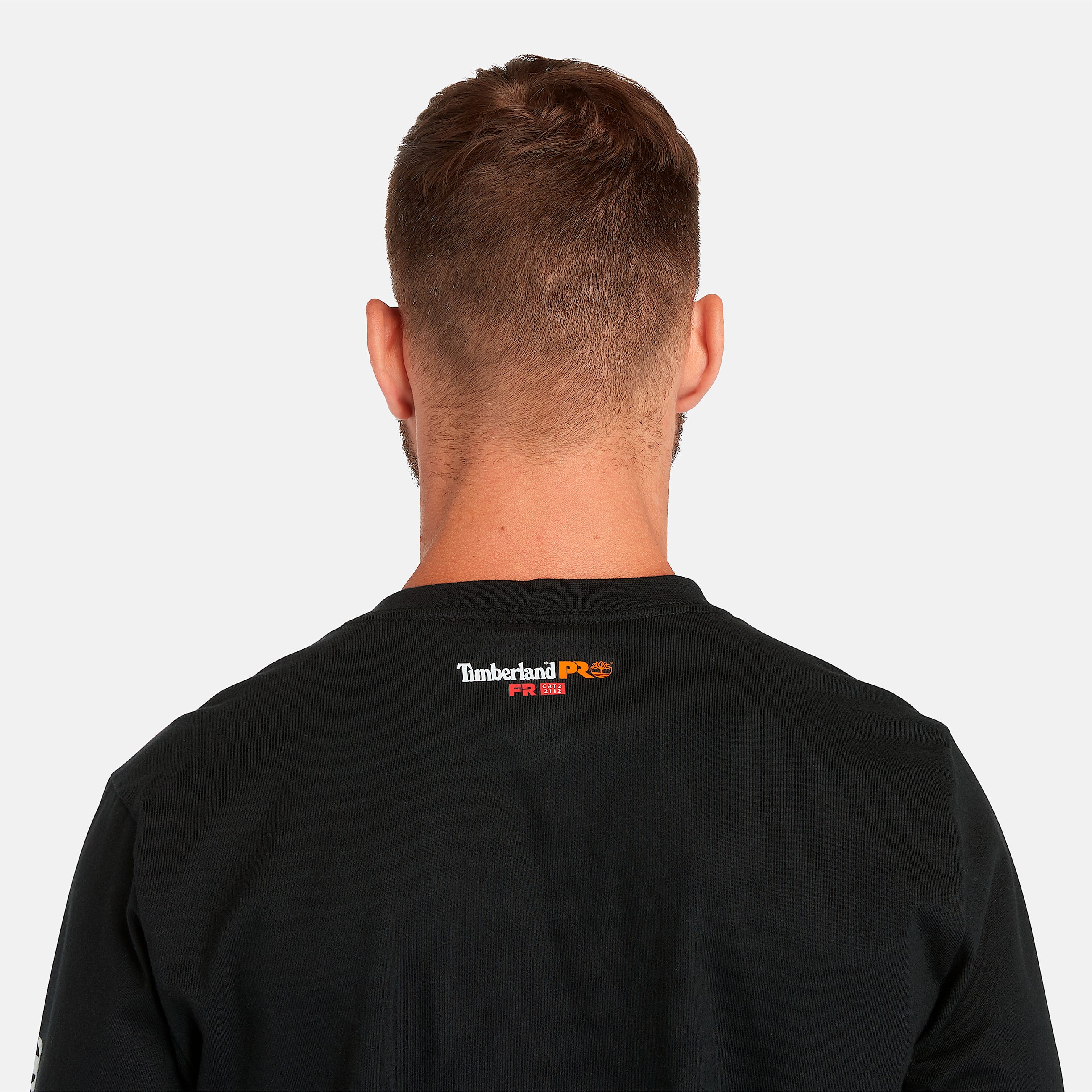Mens Timberland PRO Cotton Core FlameResistant LongSleeve TShirt TBL Black ALT3