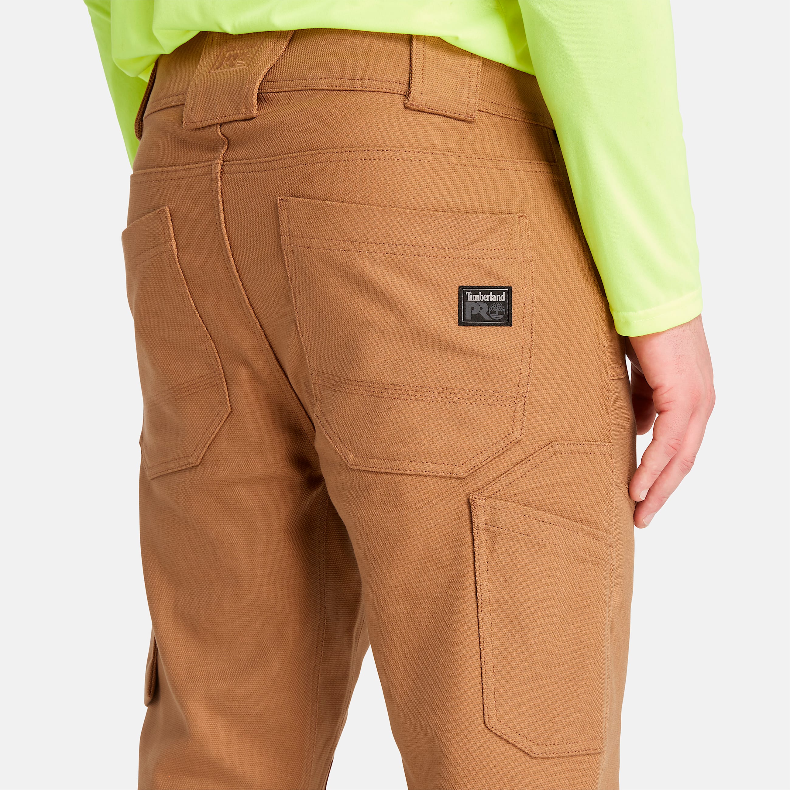 Pantalones Timberland PRO Morphix Utility de lona cepillada con doble frente para hombre TBL Trigo tostado ALT4