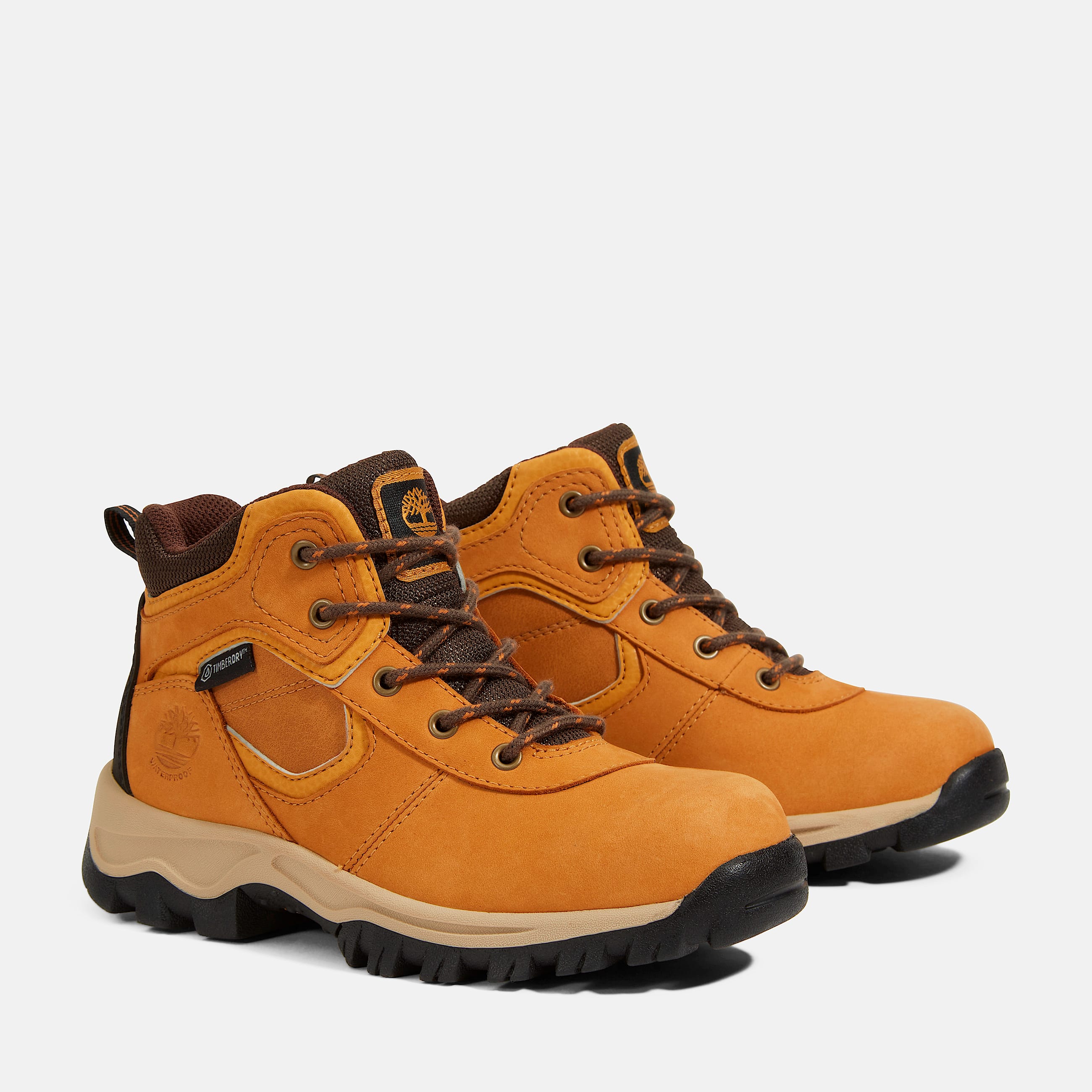 Youth Mt Maddsen Waterproof Mid Hiking Boot TBL Wheat Nubuck ALT4