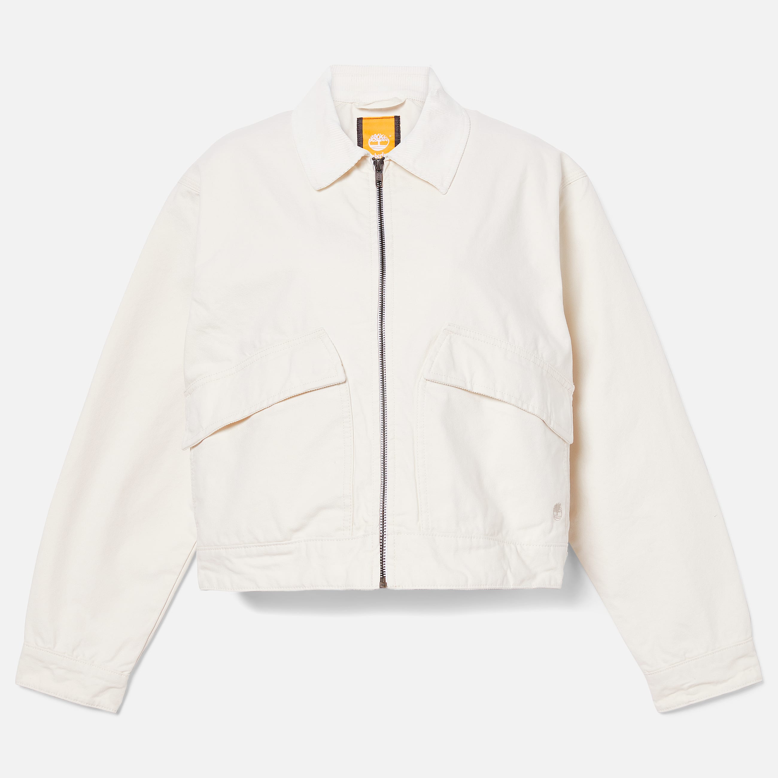 Womens Strafford Washed Canvas Jacket TBL Vintage White ALT10