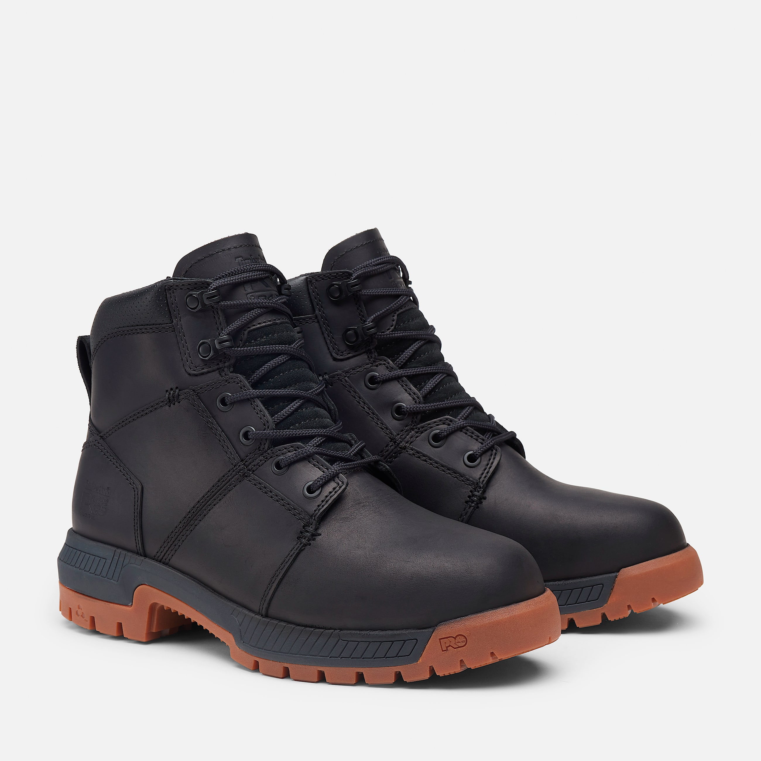 Bota de trabajo Timberland PRO Montauk 6 steeltoe para hombre TBL Negro plena florTan ALT4
