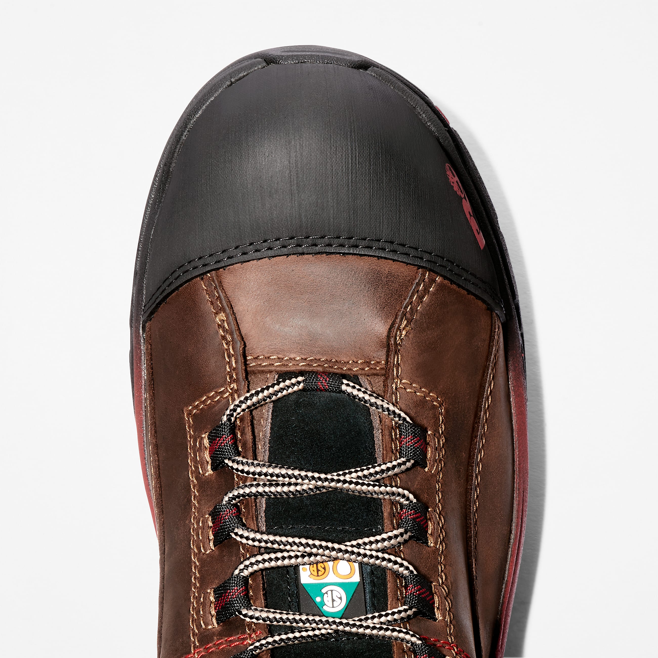 Botas de trabajo para hombre Bosshog 6 con Composite Toe TBL Piel de grano entero CafRojo ALT2