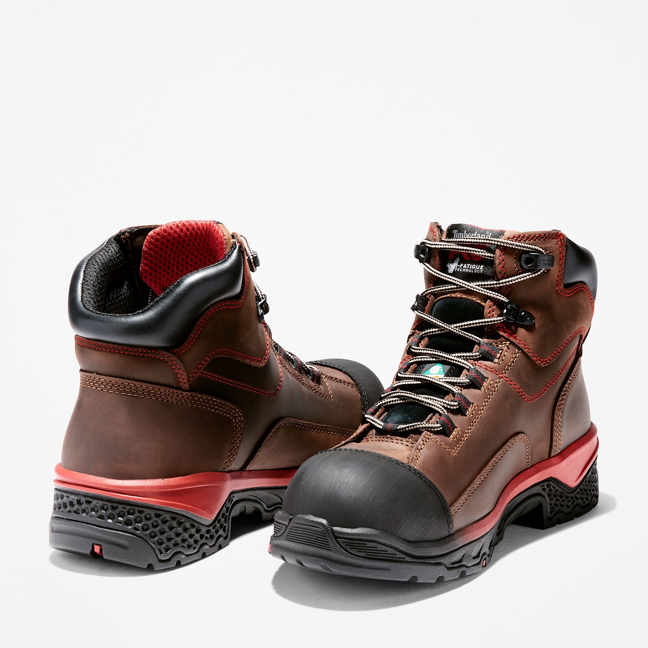 Botas de trabajo para hombre Bosshog 6 con Composite Toe TBL Piel de grano entero CafRojo ALT5