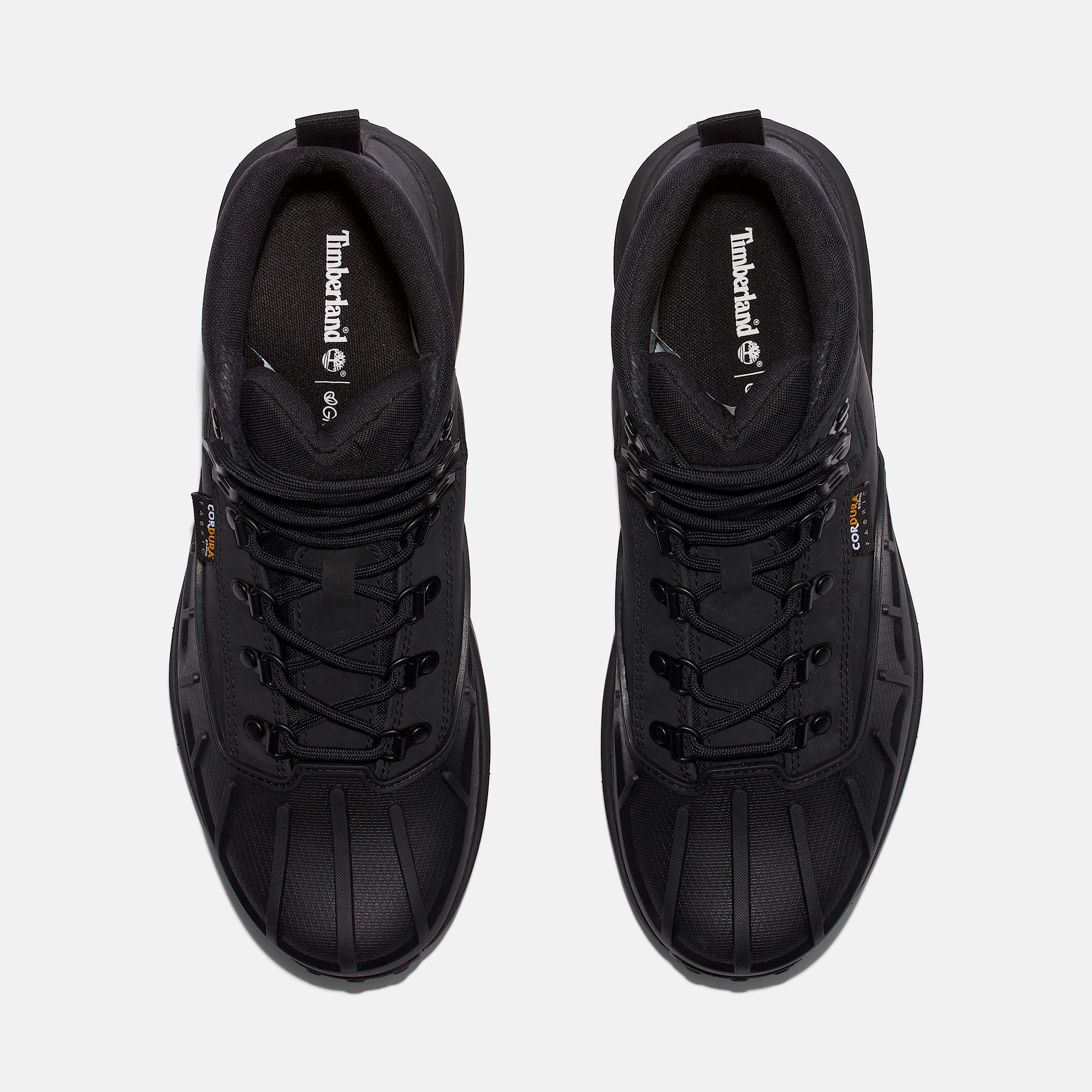 Mens Converge Mid LaceUp Waterproof Boot TBL Black Nubuck ALT2