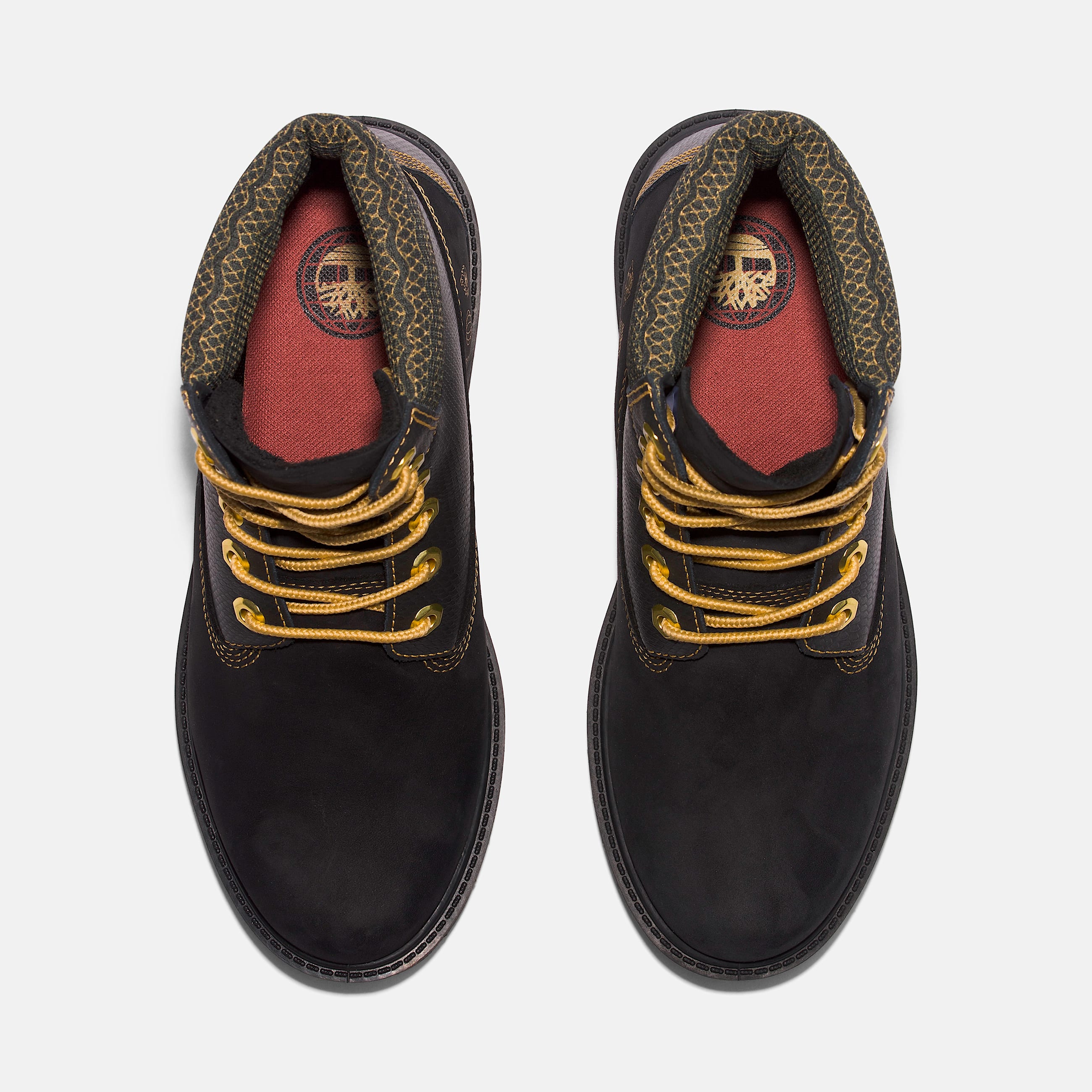 Womens Lunar New Year 6Inch LaceUp Boot TBL Black Nubuck ALT2